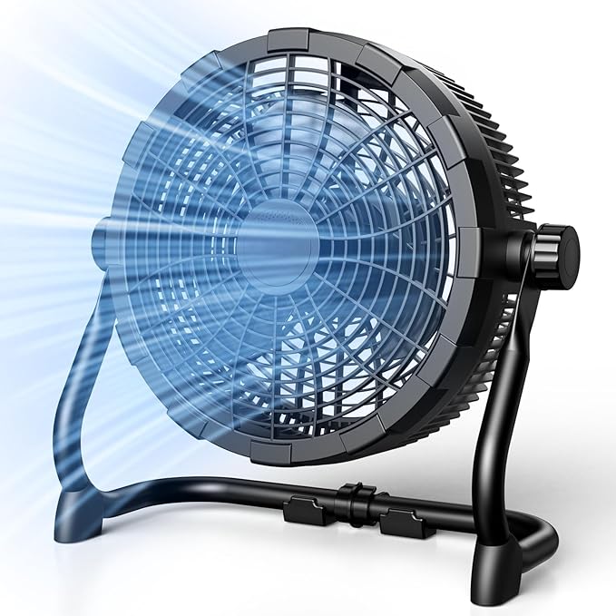 Air Choice&#xAE; 12&#x22; Portable Battery Fan: 360&#xB0; Tilt, 20H Run Time, 9 Speeds