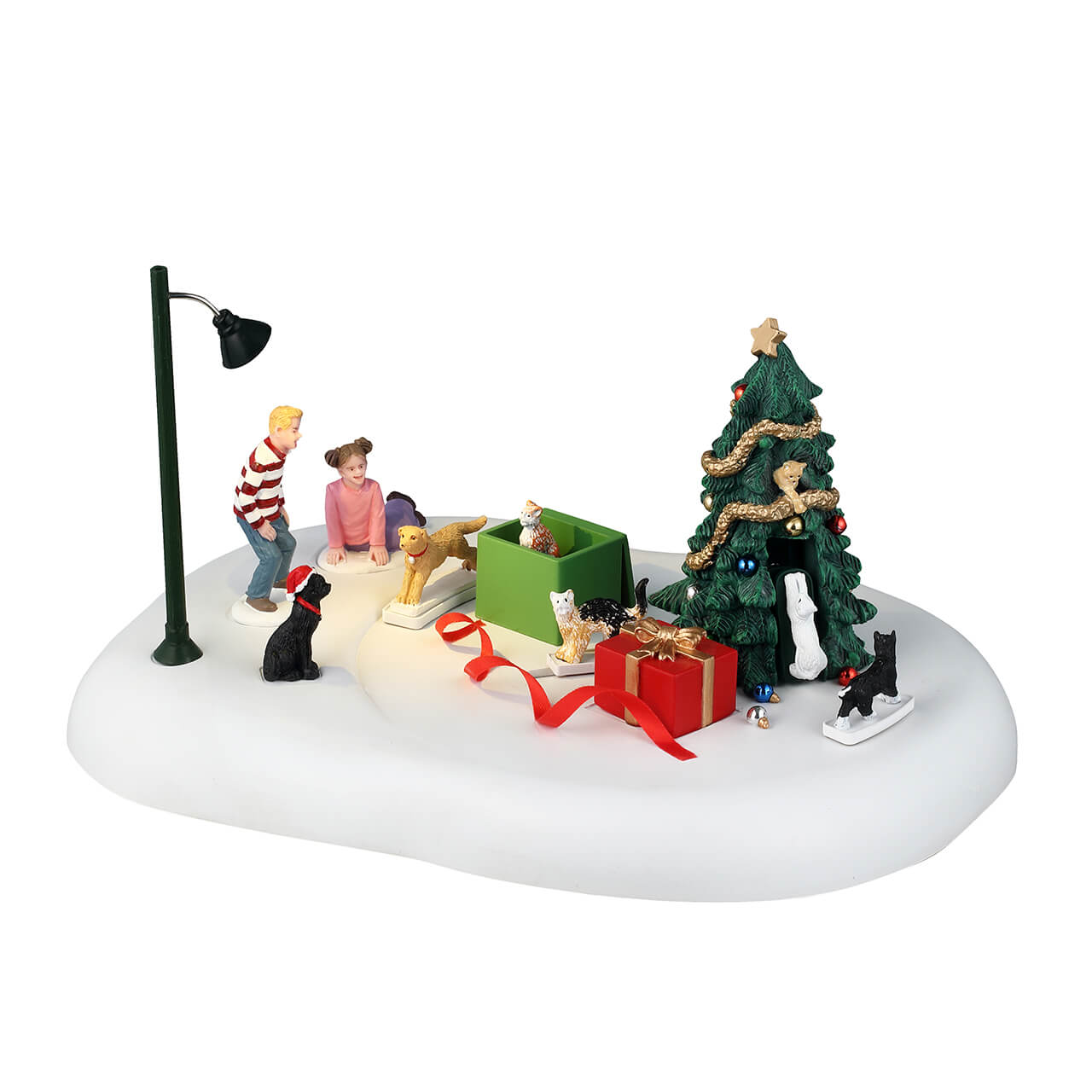Lemax 34102 Snowy Christmas Tree, B/O, 4.5 V