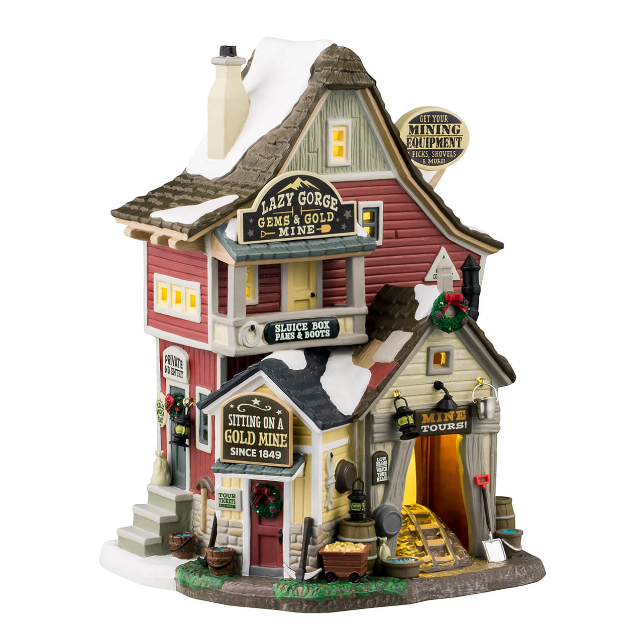 Lemax&#xA9; Vail Village&#x2122;: Lazy Gorge Gems &#x26; Gold Mine