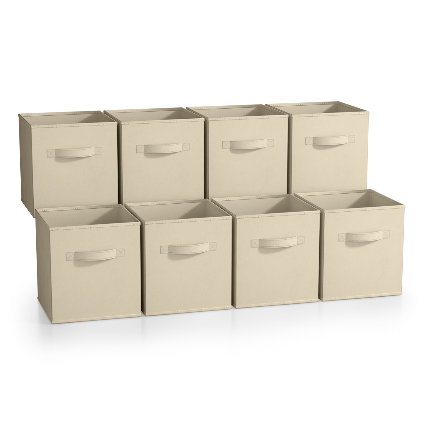 Sorbus 8 Pack 11 Inch Foldable Storage Cubes with Handles- for Organizing Home, Shelves, Nursery, Playroom, Closet and More