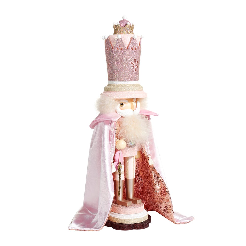 Kurt Adler 19-Inch Hollywood&#x2122; Pink King Nutcracker