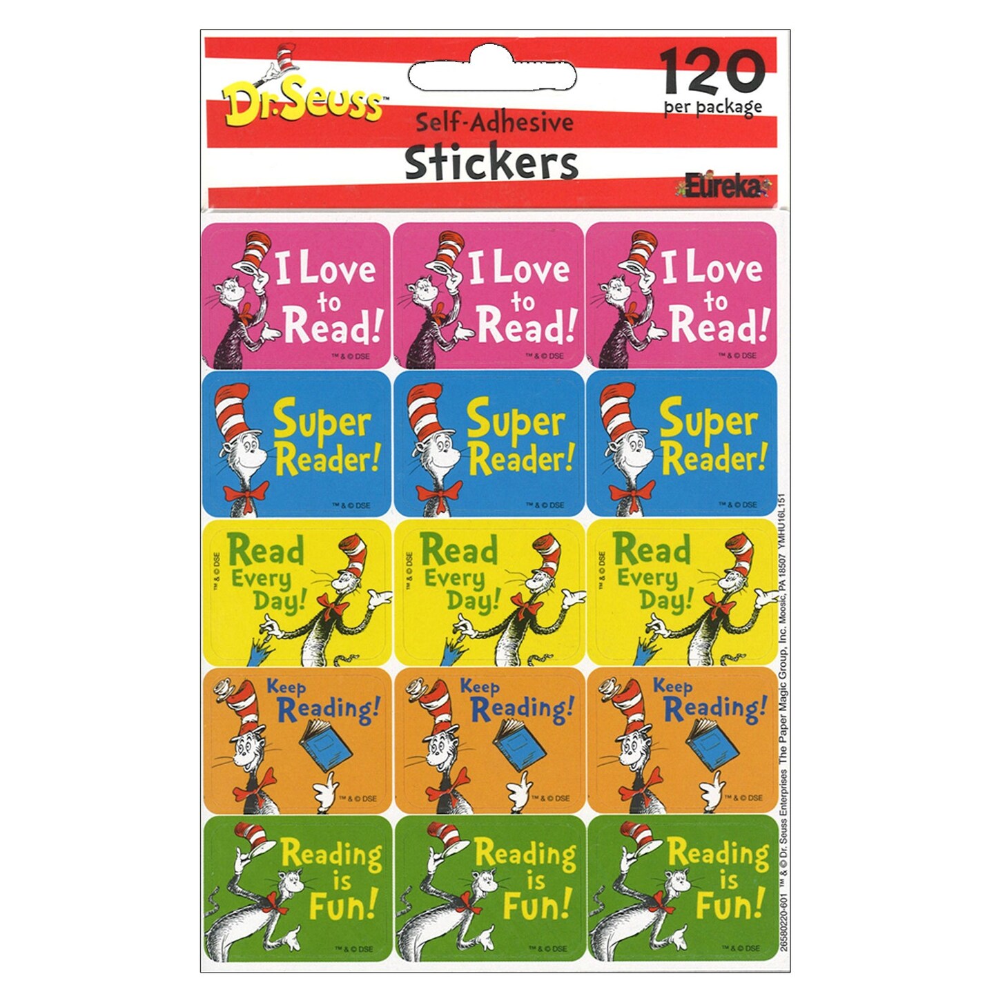Cat in the Hat&#x2122; Reading Success Stickers, Pack of 120