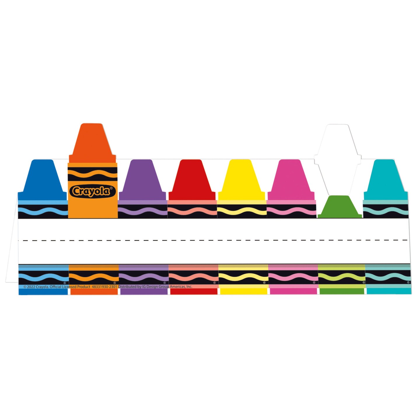 Crayola&#xAE; Tented Name Plate, 9-5/8&#x22; x 6-1/2&#x22;, Pack of 36