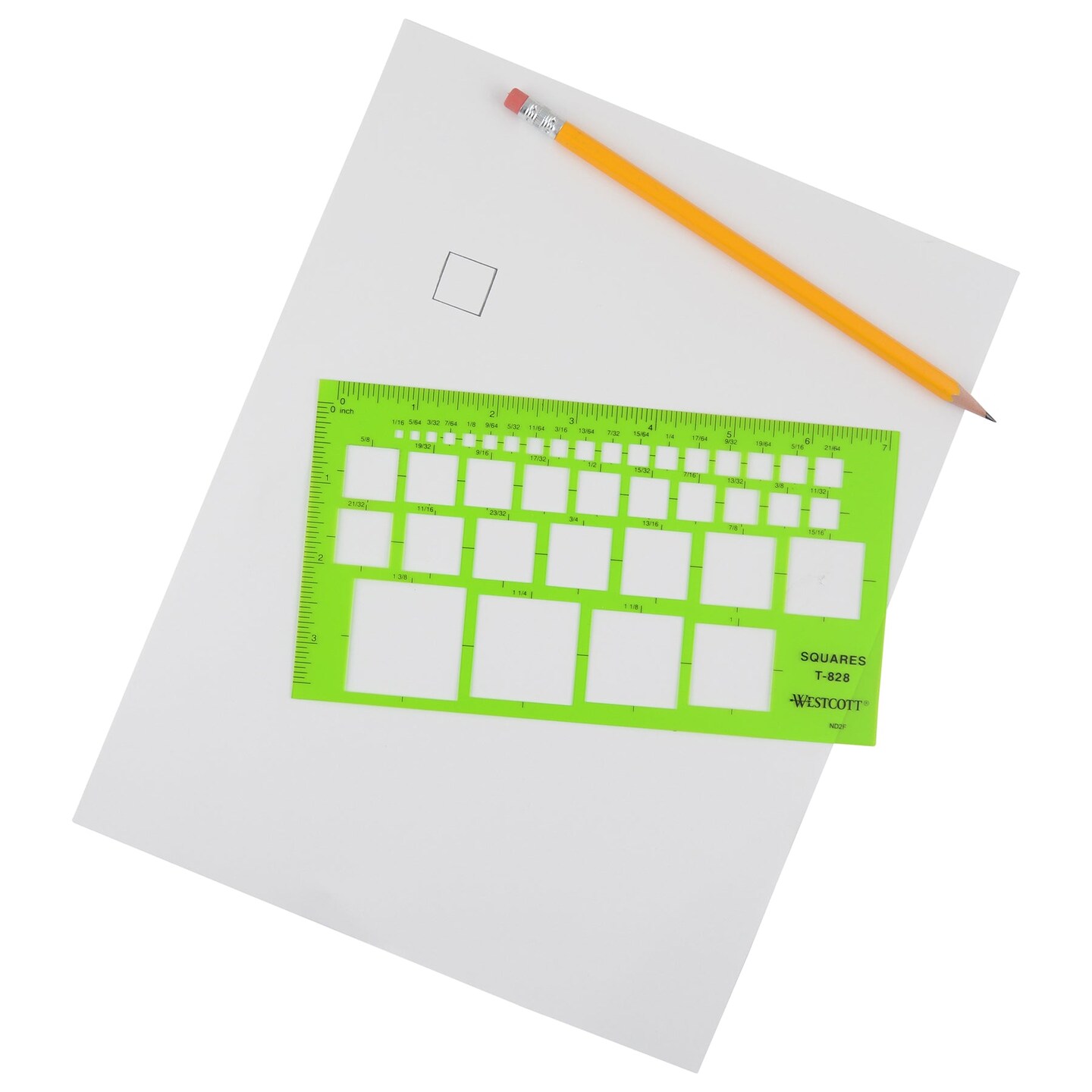 Technical Squares Drawing &#x26; Drafting Template, Pack of 2