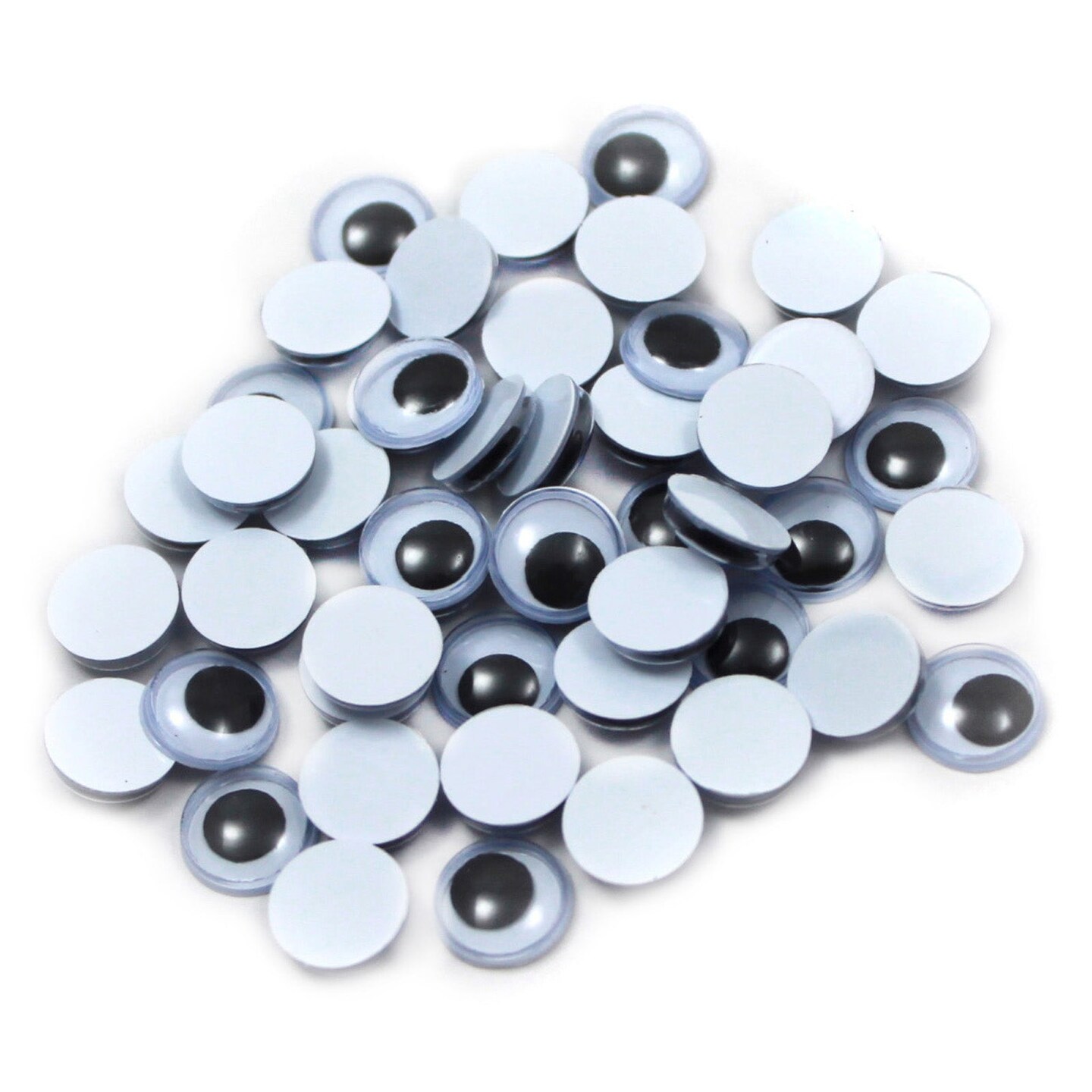 Creative Arts&#x2122; Wiggle Eyes, Round, 7mm, Black, Bag of 50