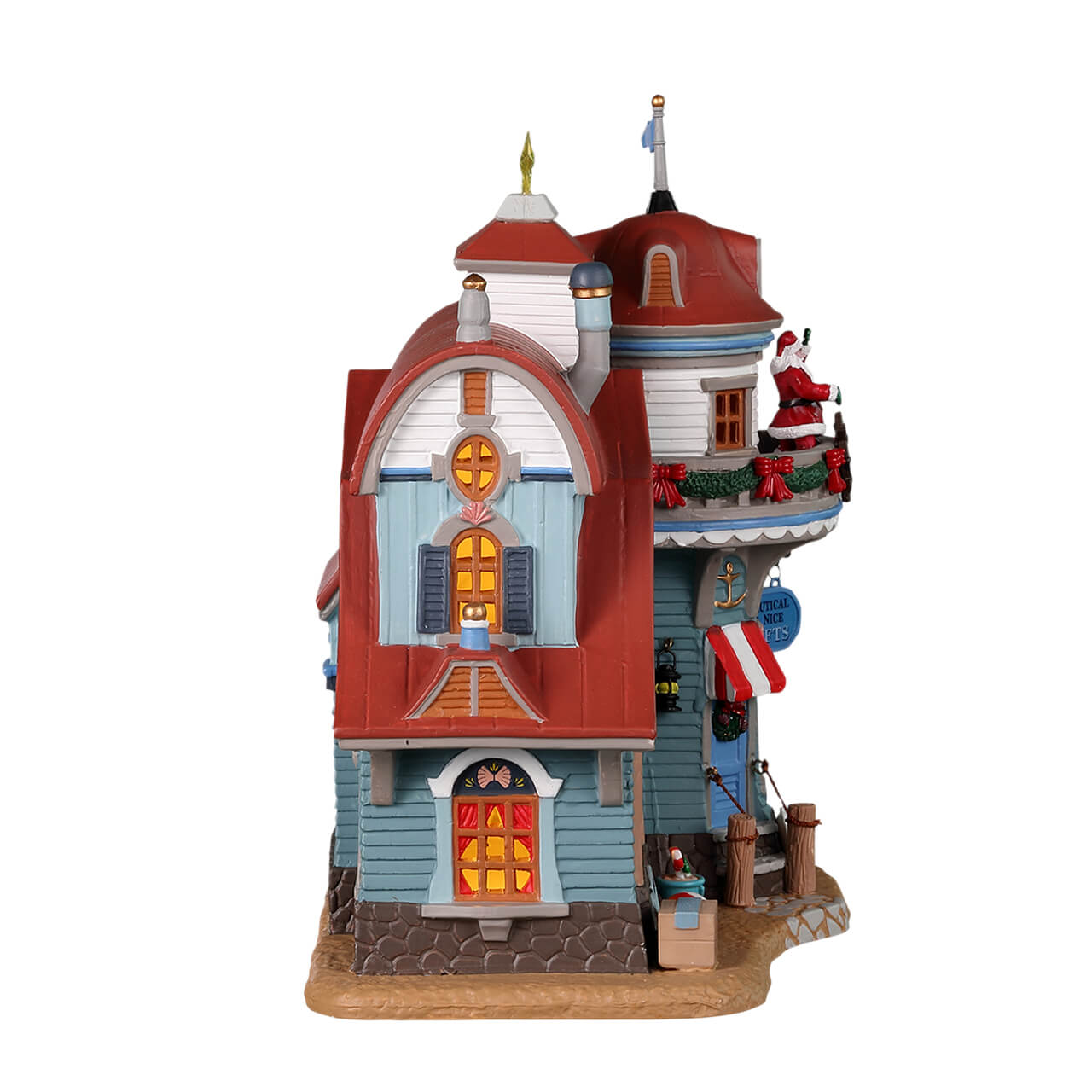 LEMAX Seaside Santa Christmas Shoppe #25909