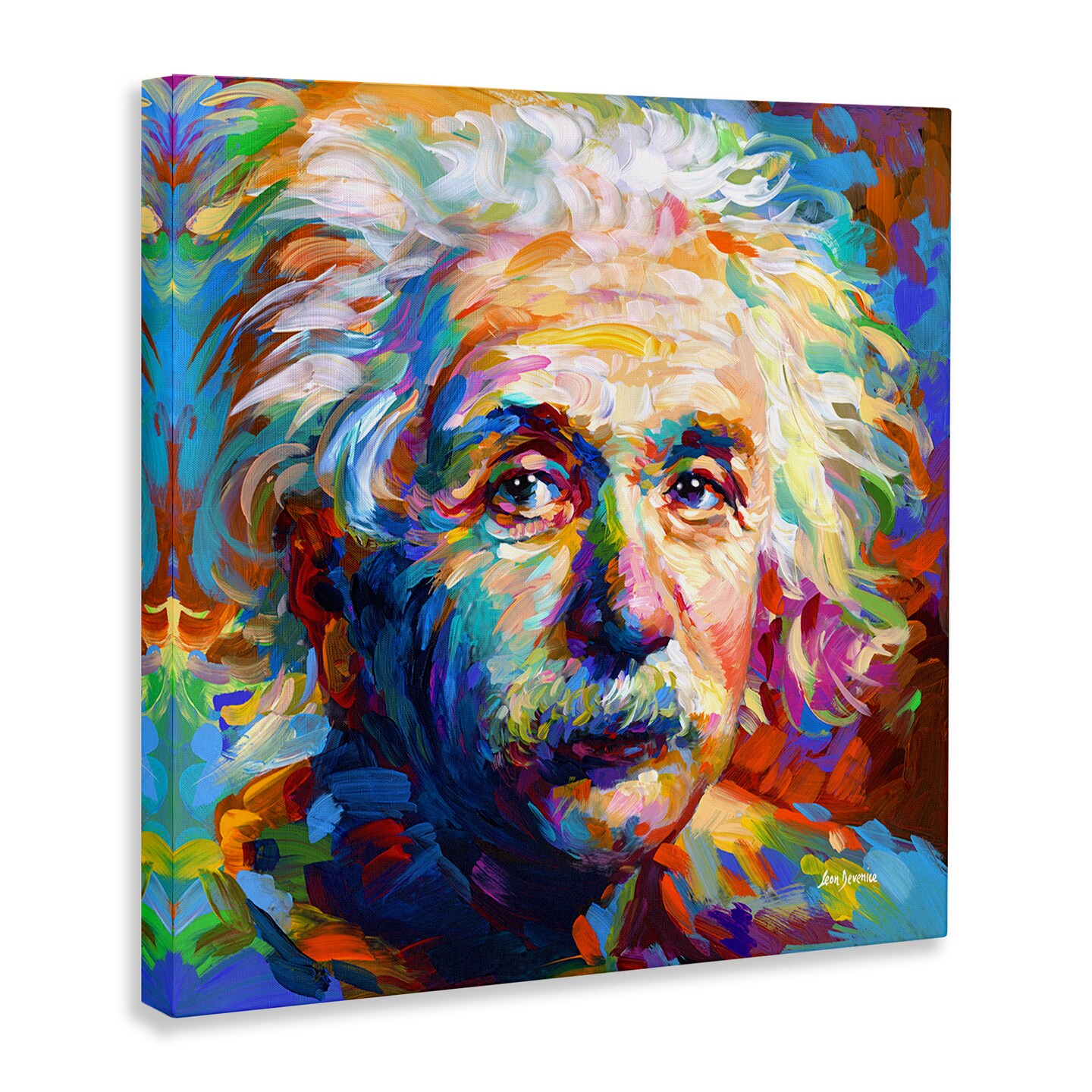 Stupell Industries Abstract Albert Einstein Portrait Canvas Wall Art