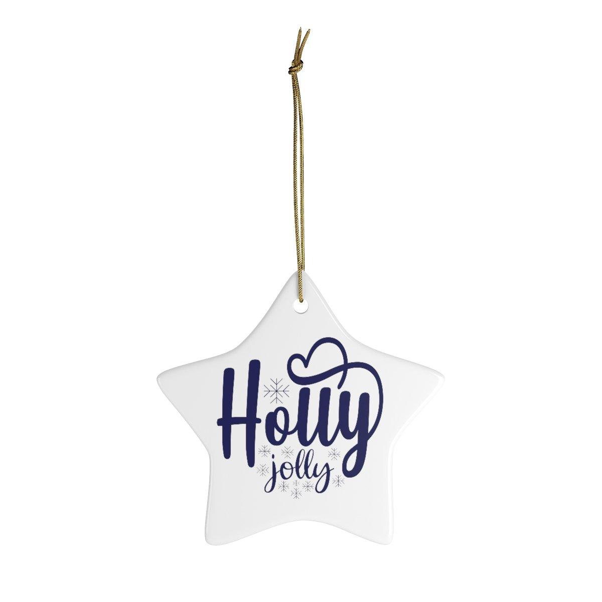 Holly Jolly Christmas Ornament