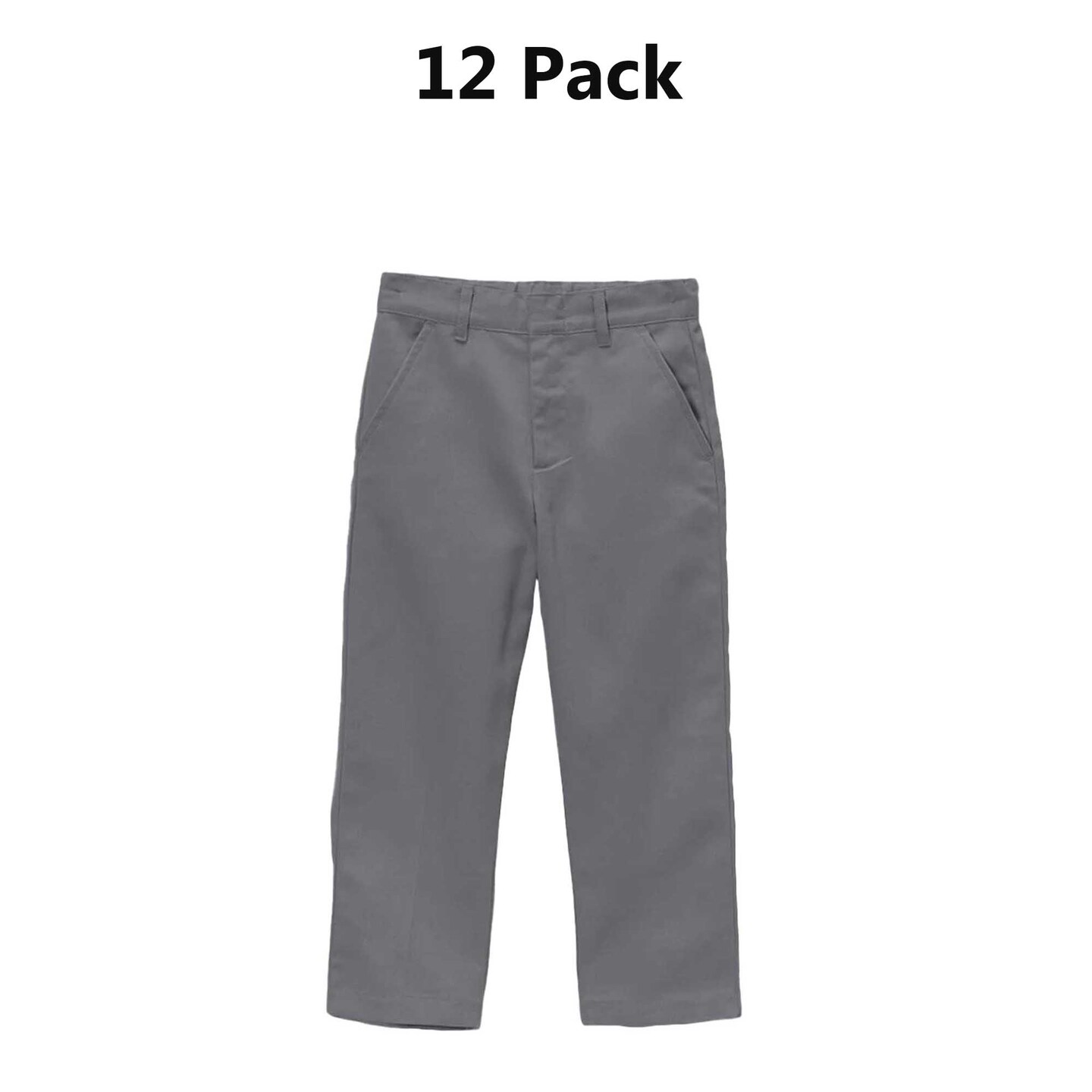 Boy&#x27;s Grey Uniform Twill Pants