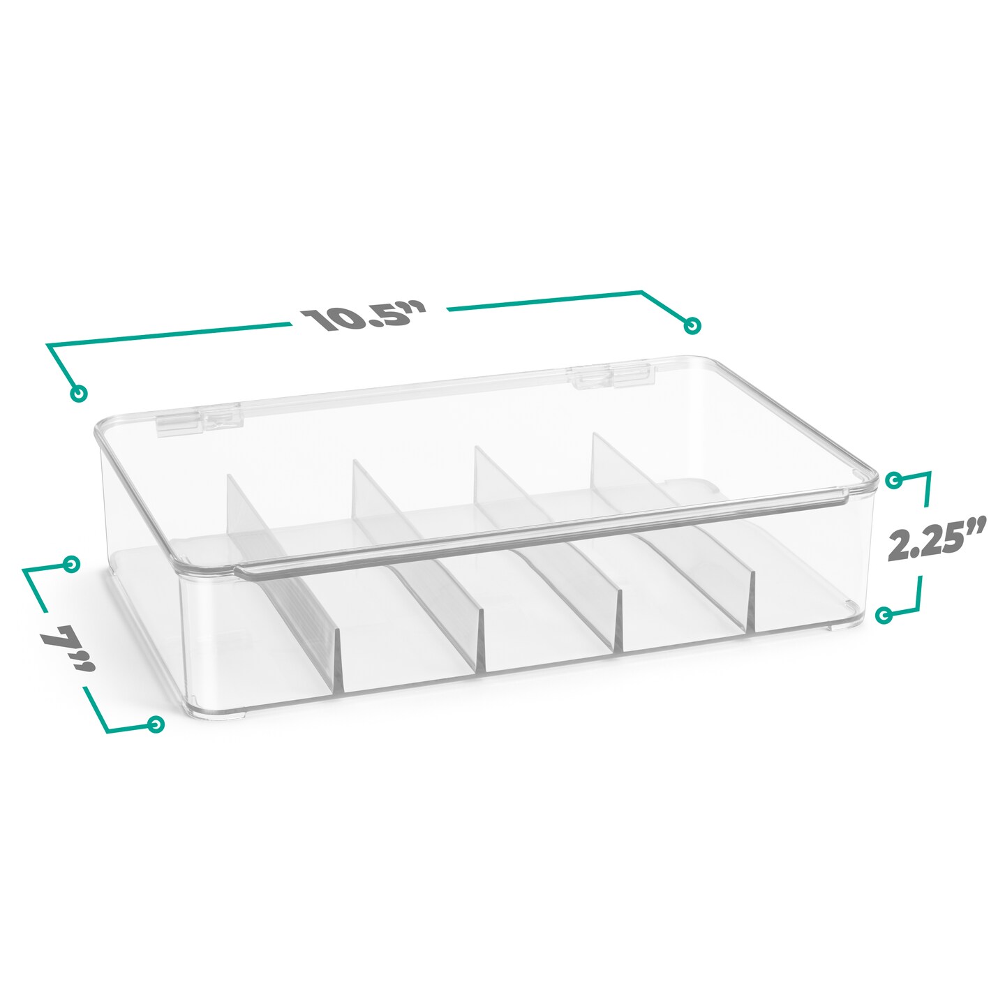 Sorbus Sunglasses Organizer - Plastic Stackable Eyeglass Storage and Display Case for Multiple Glasses with Lid, 3 Pack 