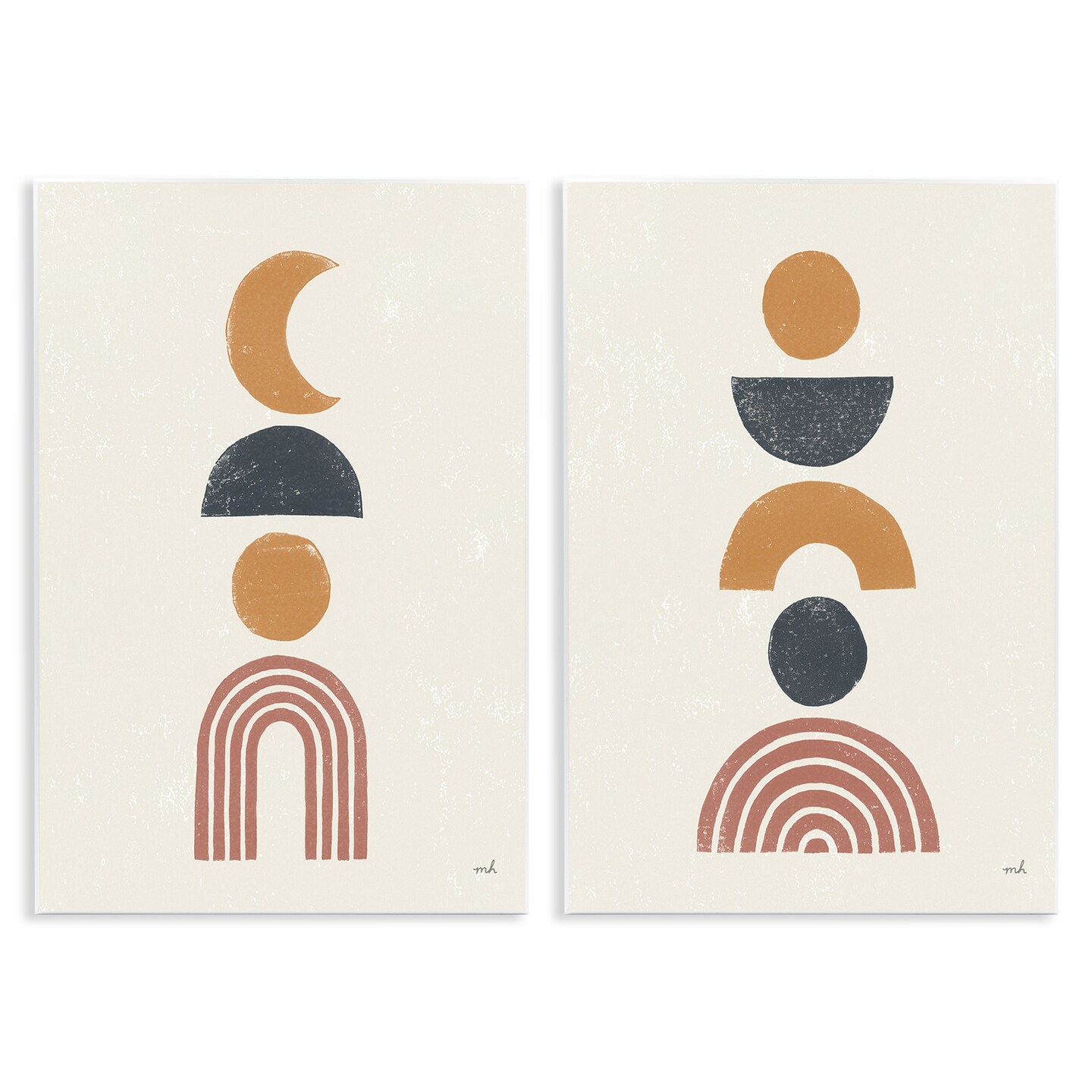 Stupell Industries Sun and Moon Bohemian Symbols Wall Plaque Art