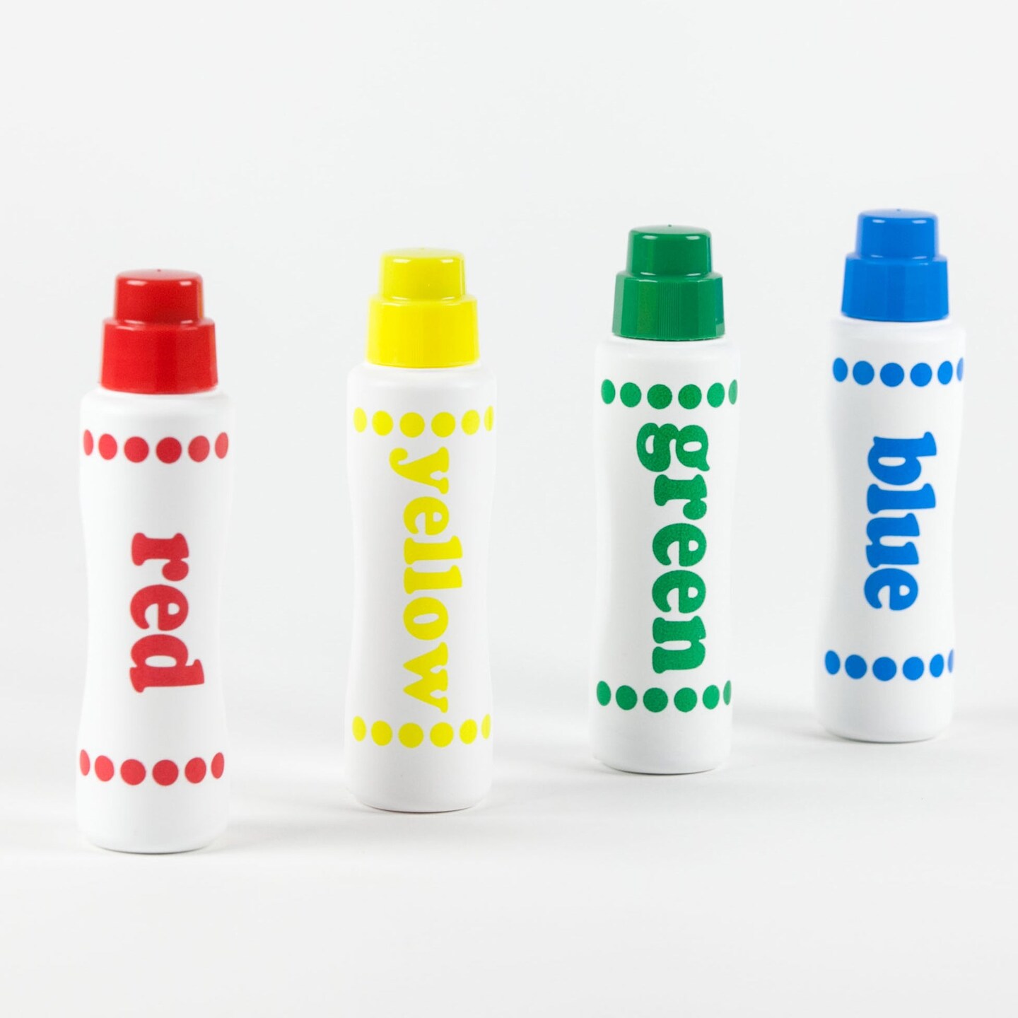 Washable Rainbow Dot Markers, 4 Count