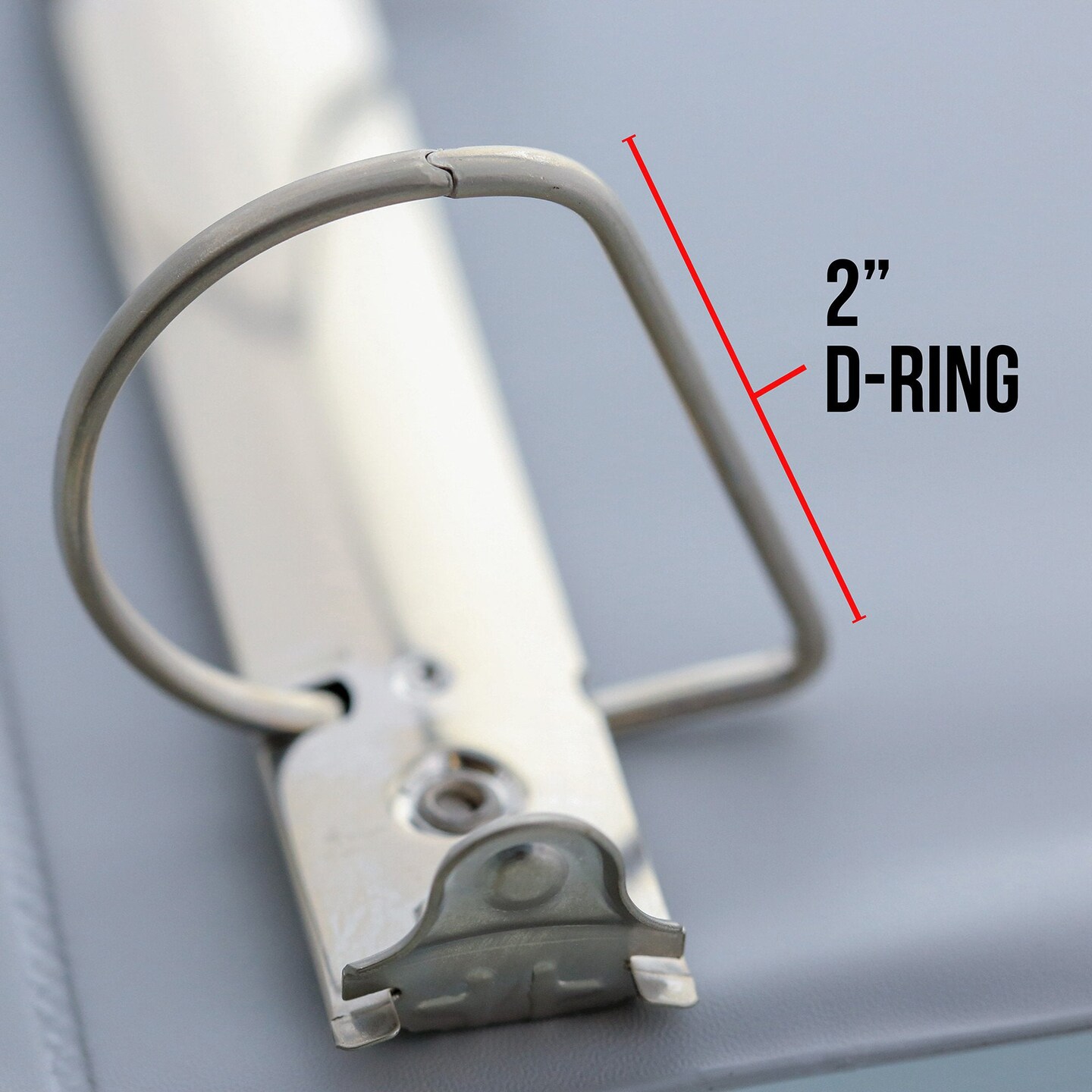 Slant D Ring View Binder with 2 Pockets, 2&#x22;, White