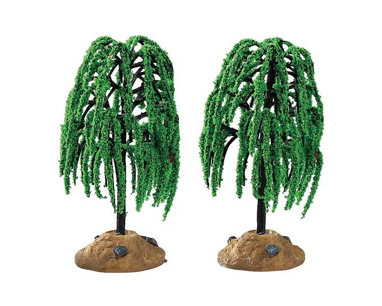 LEMAX Spring Willow Tree, Set of 2 #94548