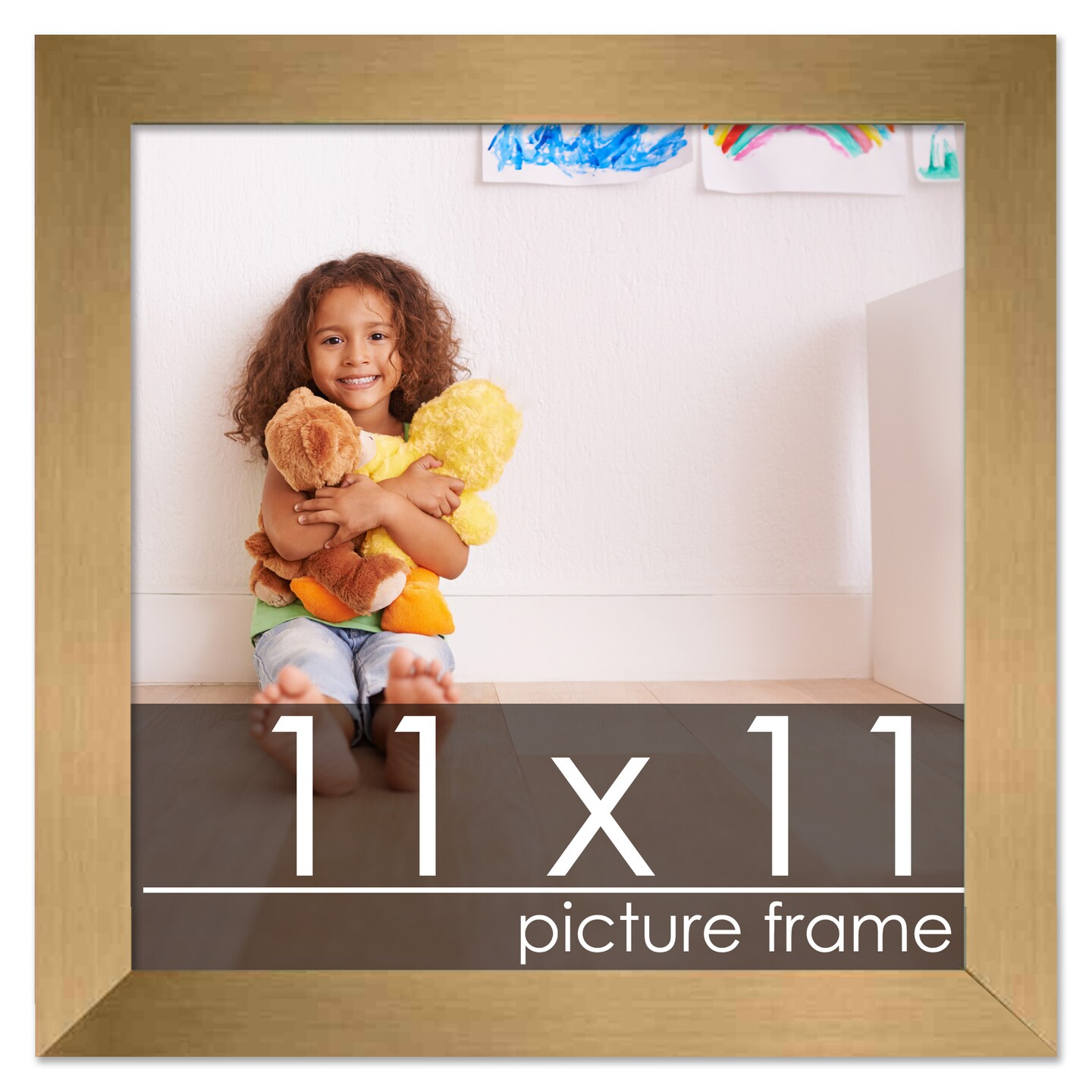 11x11 Solid Wood Picture Frame with UV-Resistant Acrylic & Acid