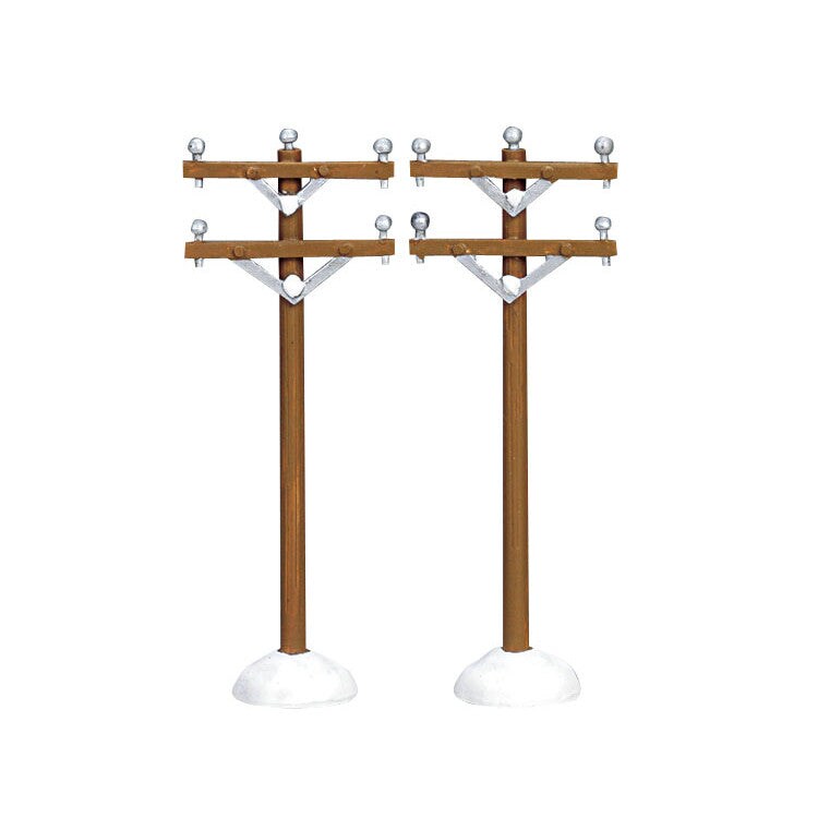 LEMAX Telephone Poles, Set of 2 #64461