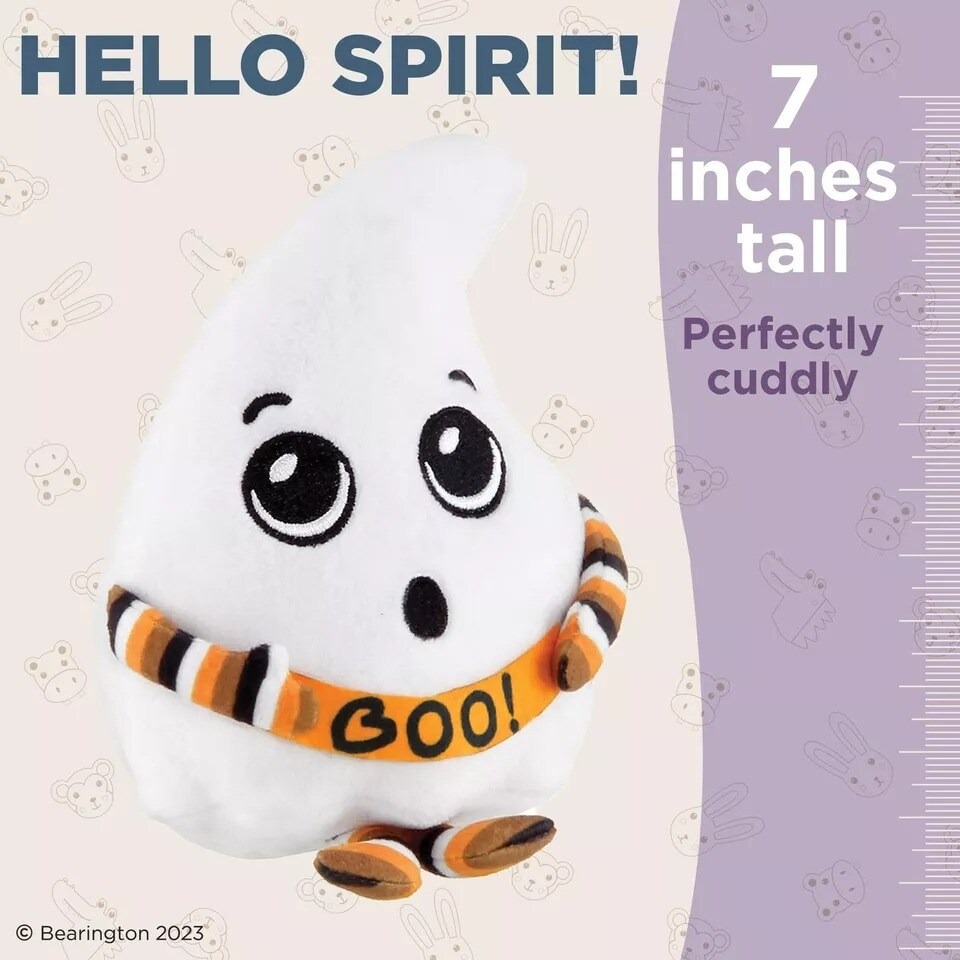 7&#x22; Ghost Stuffed Animal Boo Plush, Spirit Halloween Plushies