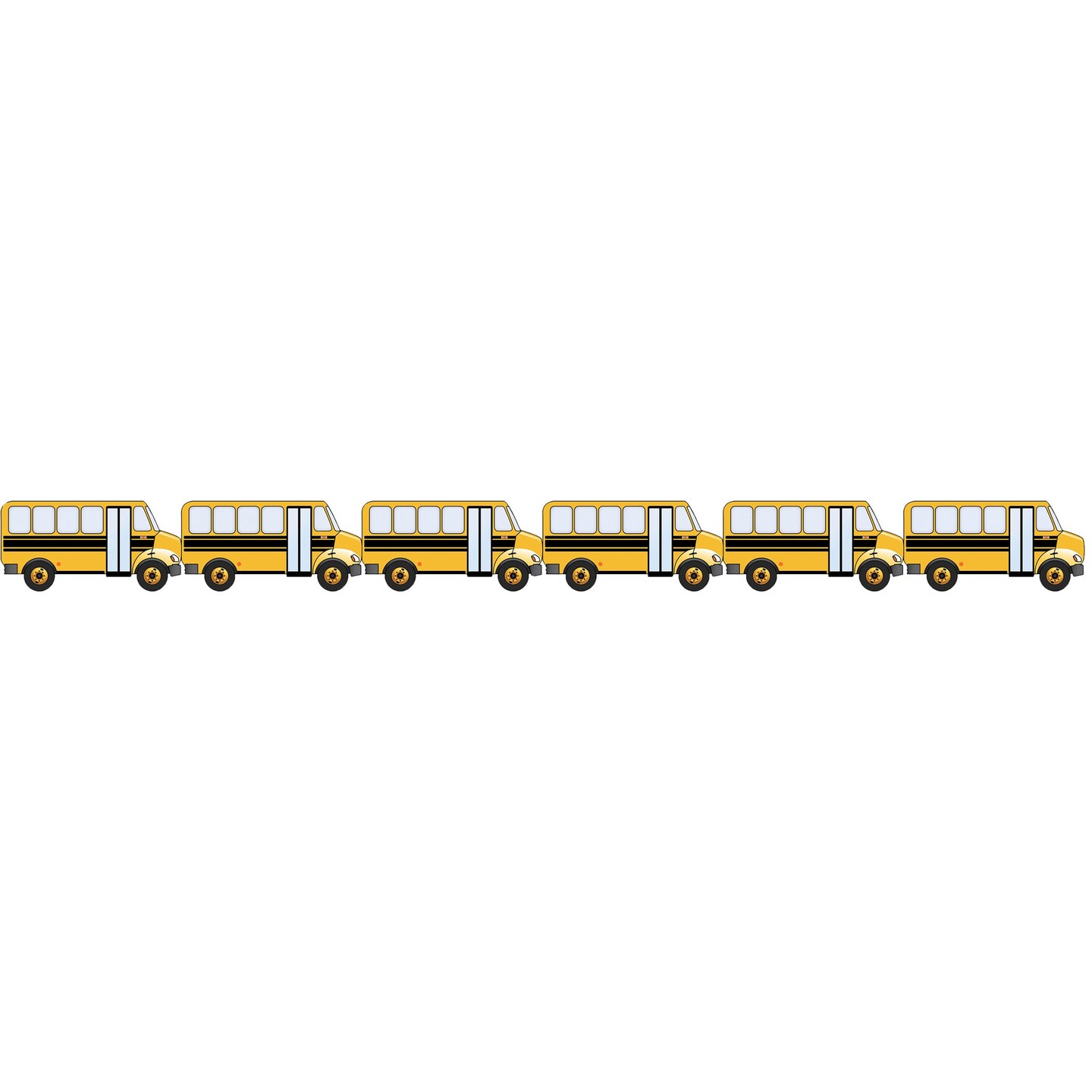 School Bus Die Cut Border, 12 Strips/36 Feet