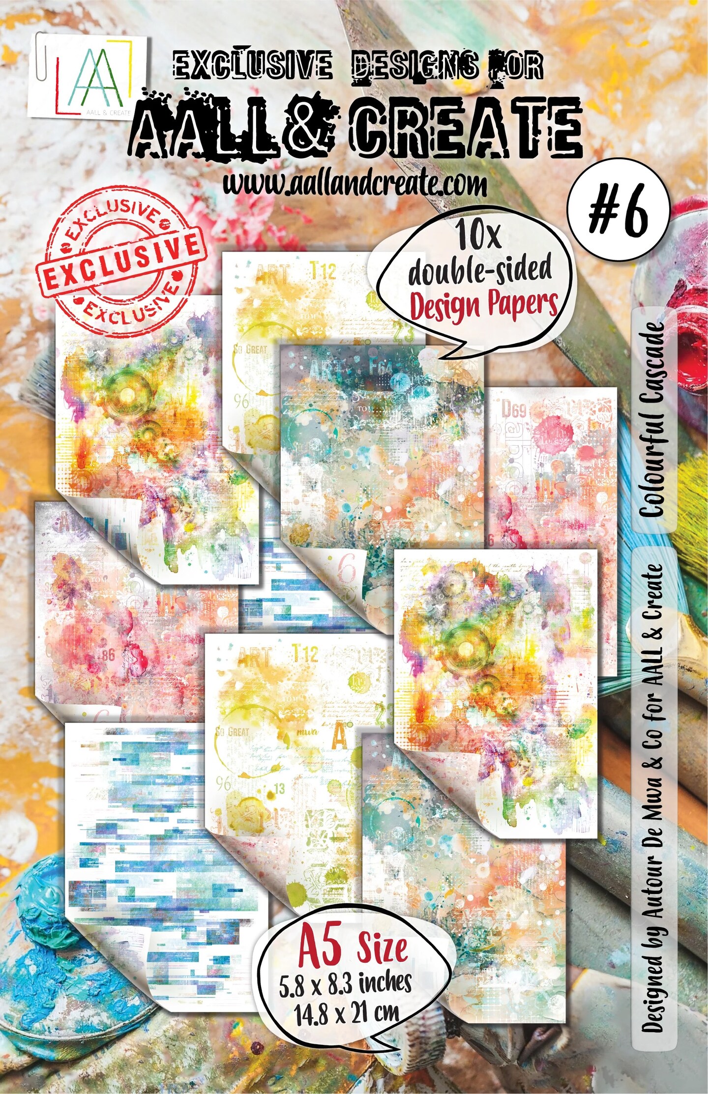 AALL And Create Design Double-Sided Cardstock A5 10/Pkg Wanderlust Whispers
