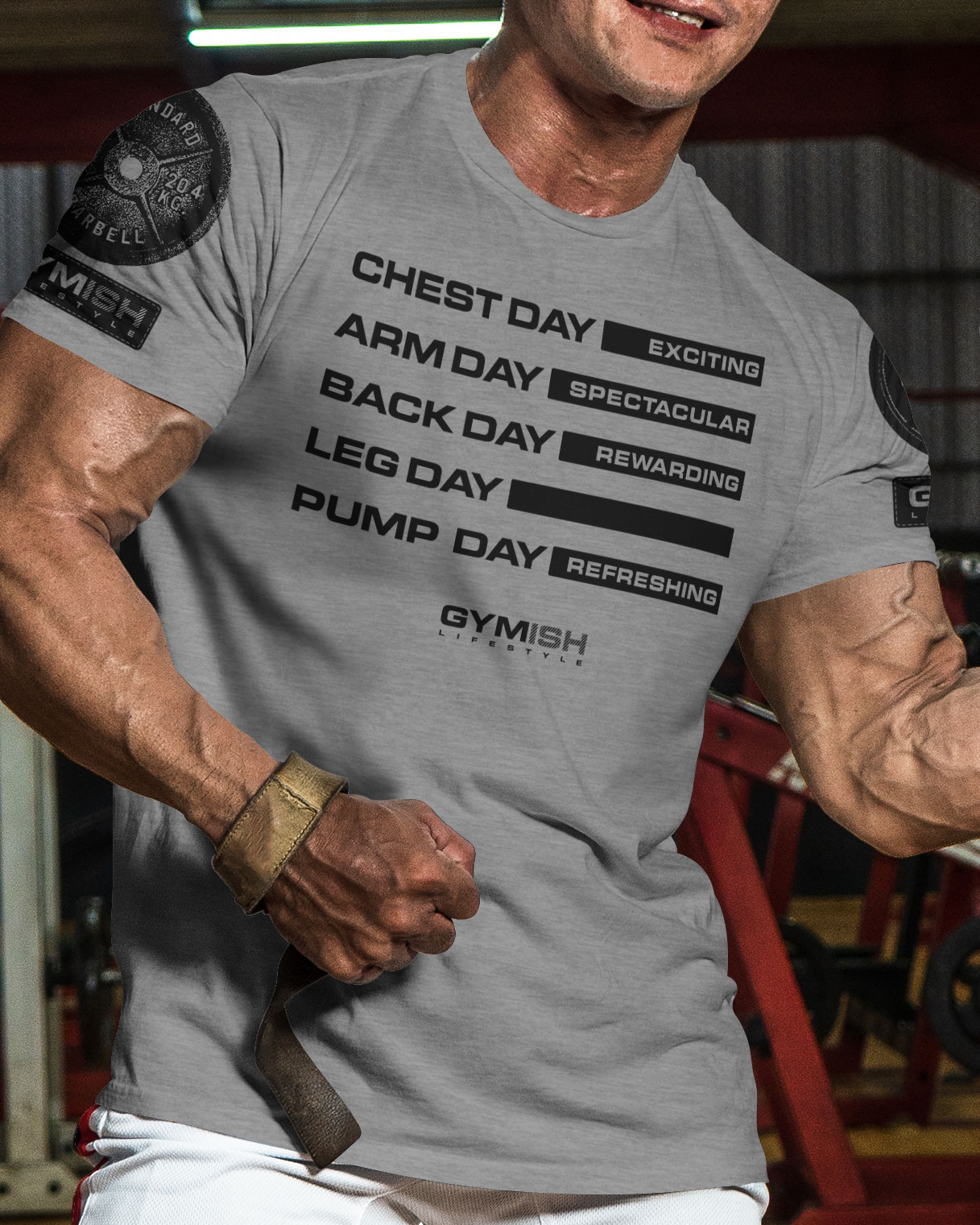 054. Gym Days Leg Day Funny Motivational Workout Gym T-Shirt for Men - image33