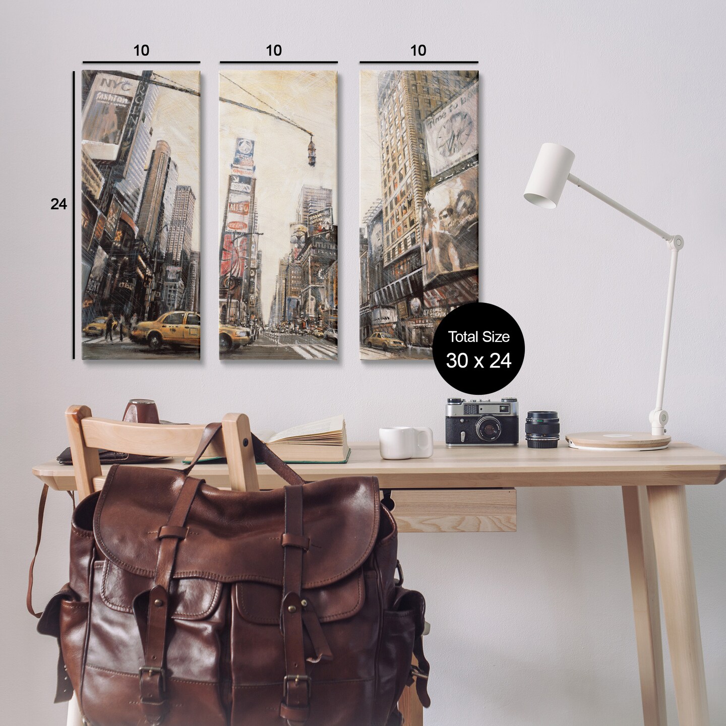 Stupell Industries New York City Streets Buildings Canvas Wall Art