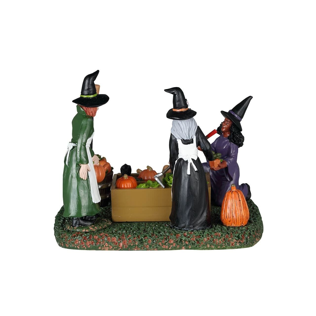 Lemax Spooky Town Halloween Village Accessory Witches&#x27; Community Garden Figurine