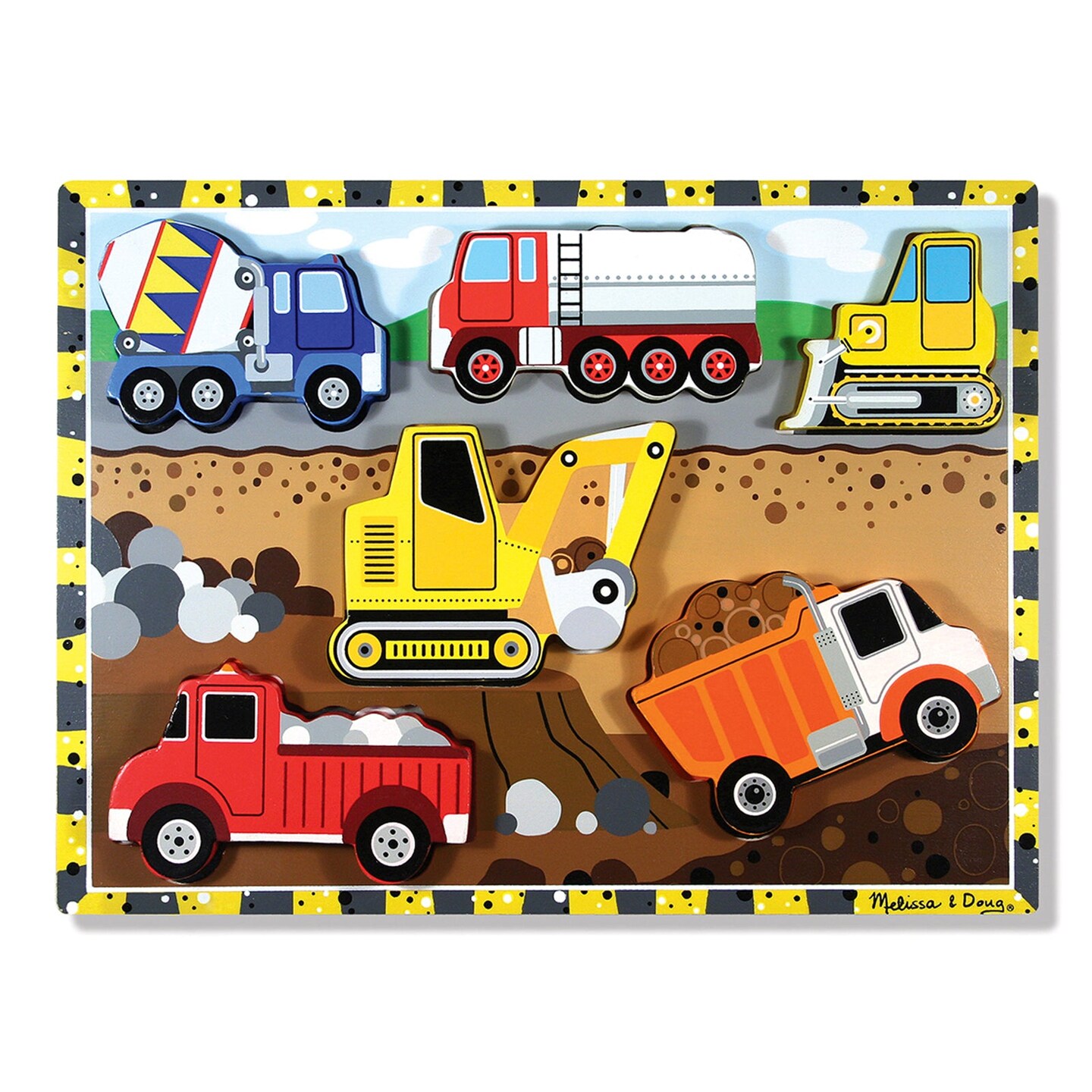 Construction Chunky Puzzle, 9&#x22; x 12&#x22;, 6 Pieces