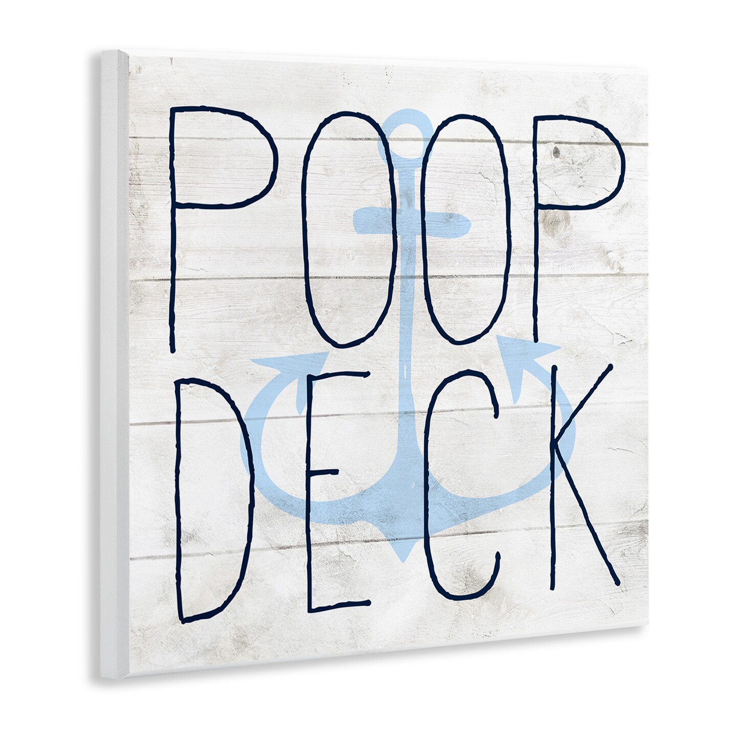 Stupell Industries Poop Deck Funny Beach House Wall Plaque Art