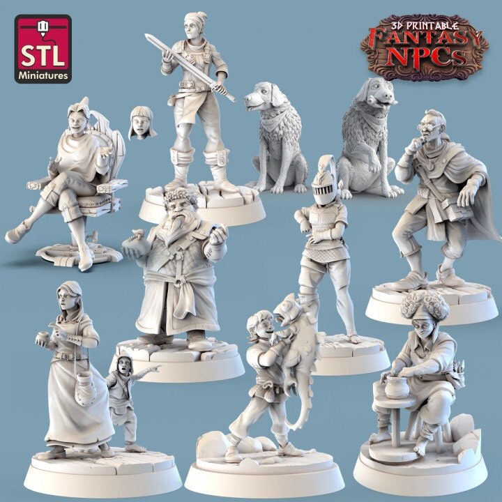 Marché NPC Thème DND Miniatures Set – 10 PCS Guadeloupe