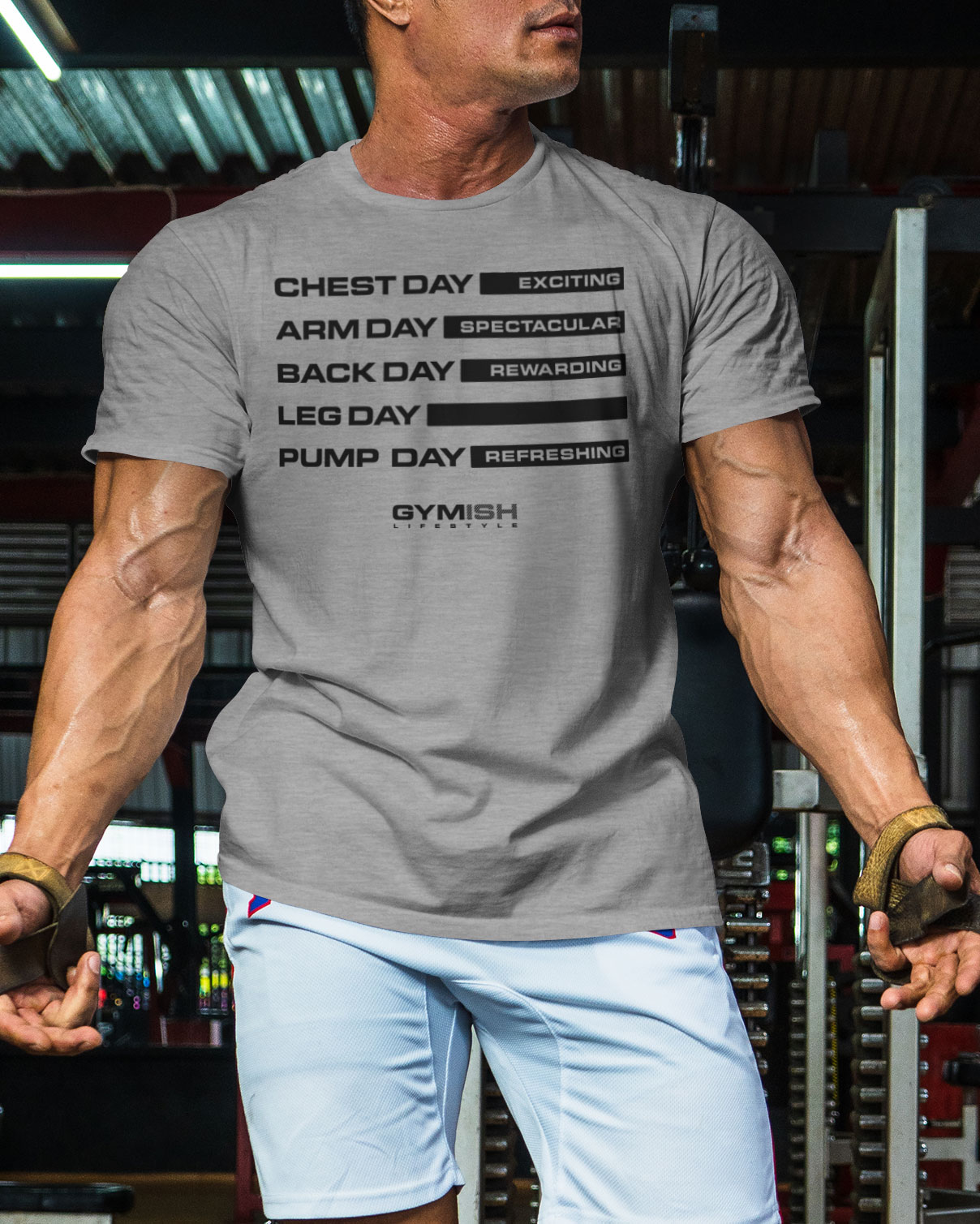 054. Gym Days Leg Day Funny Motivational Workout Gym T-Shirt for Men - image28