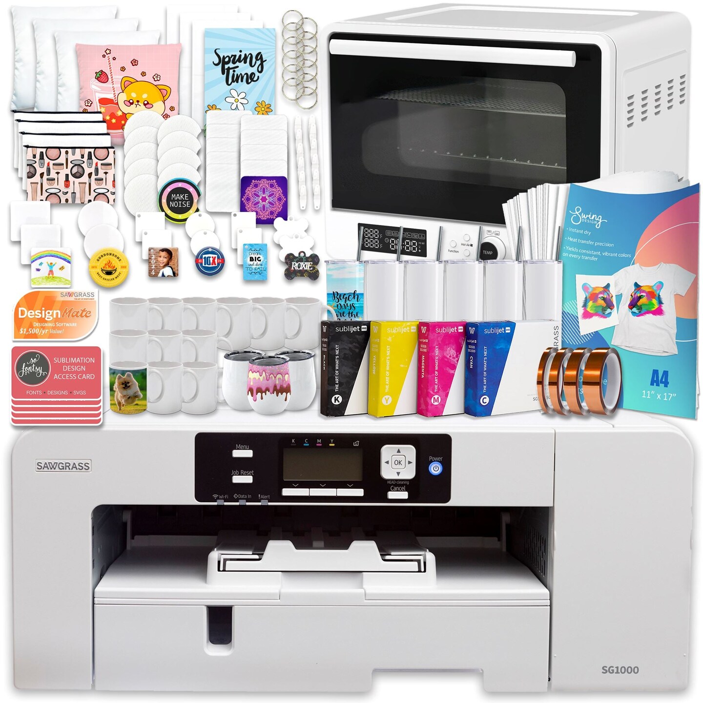 Sawgrass UHD Virtuoso SG1000 Sublimation Printer with Sublimation Oven