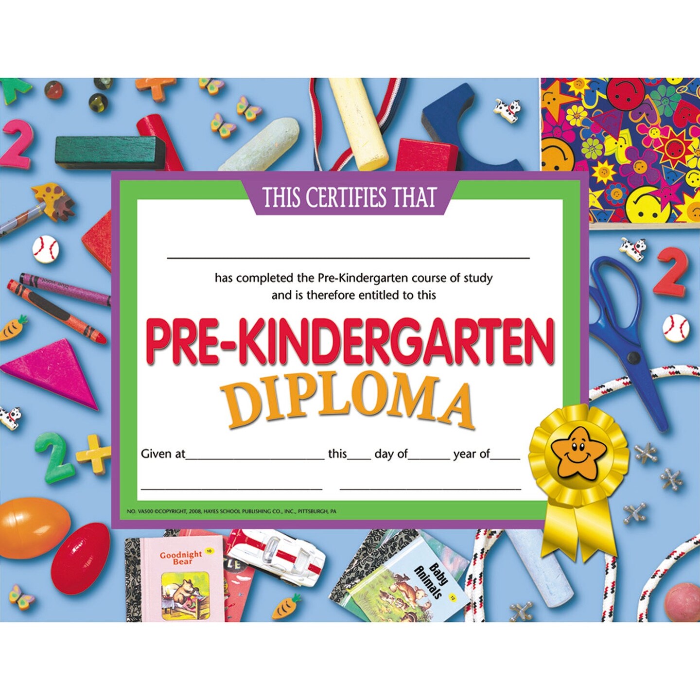 Pre-Kindergarten Diploma, Pack of 30, 8.5&#x22; x 11&#x22;