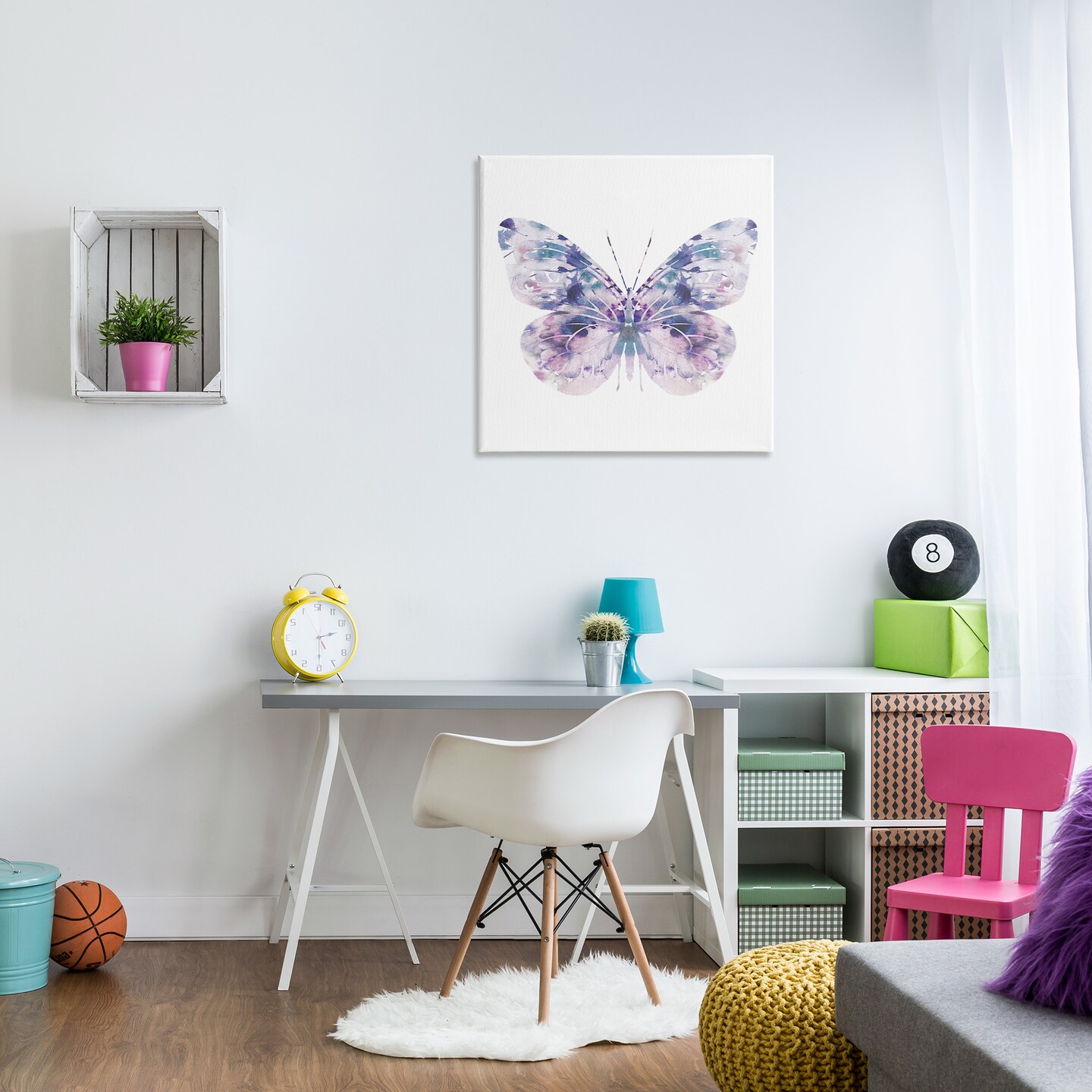 Stupell Industries Delicate Purple Butterfly Wings Canvas Wall Art