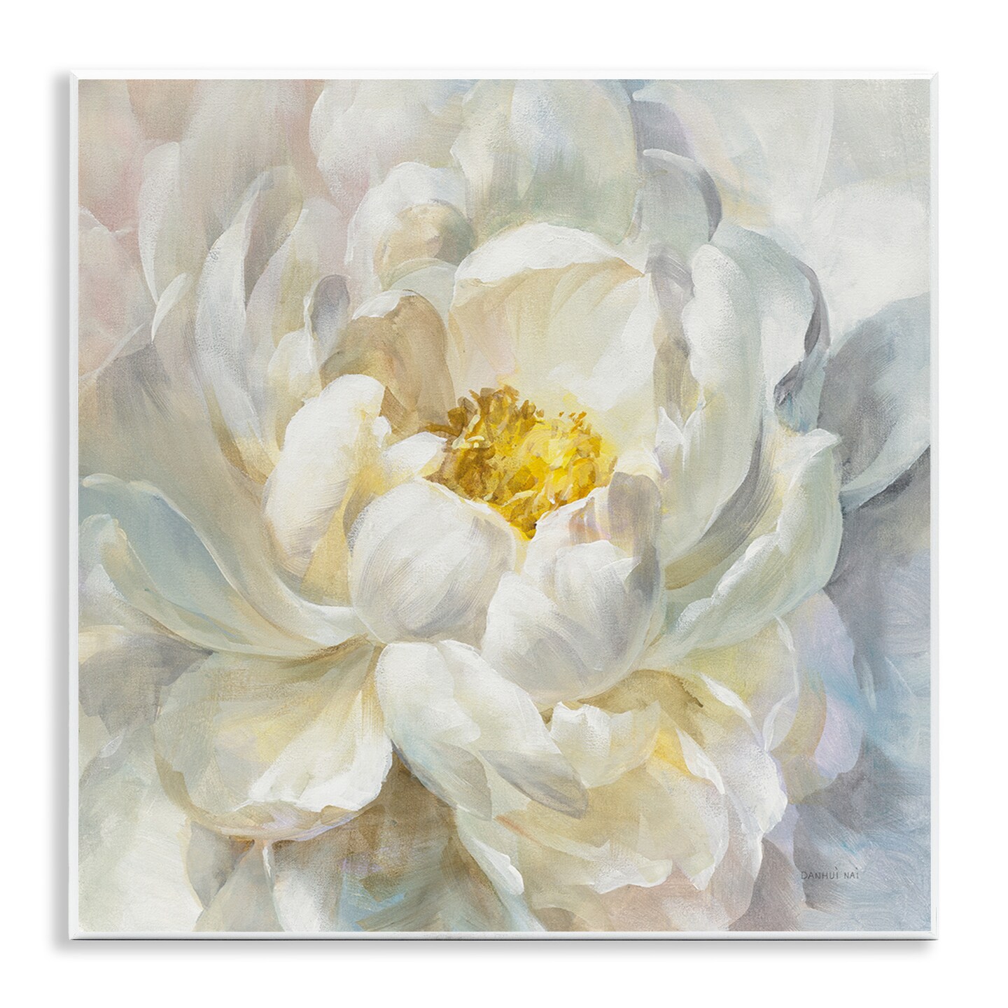 Stupell Industries Delicate Flower Petals Painting Wall Plaque Art
