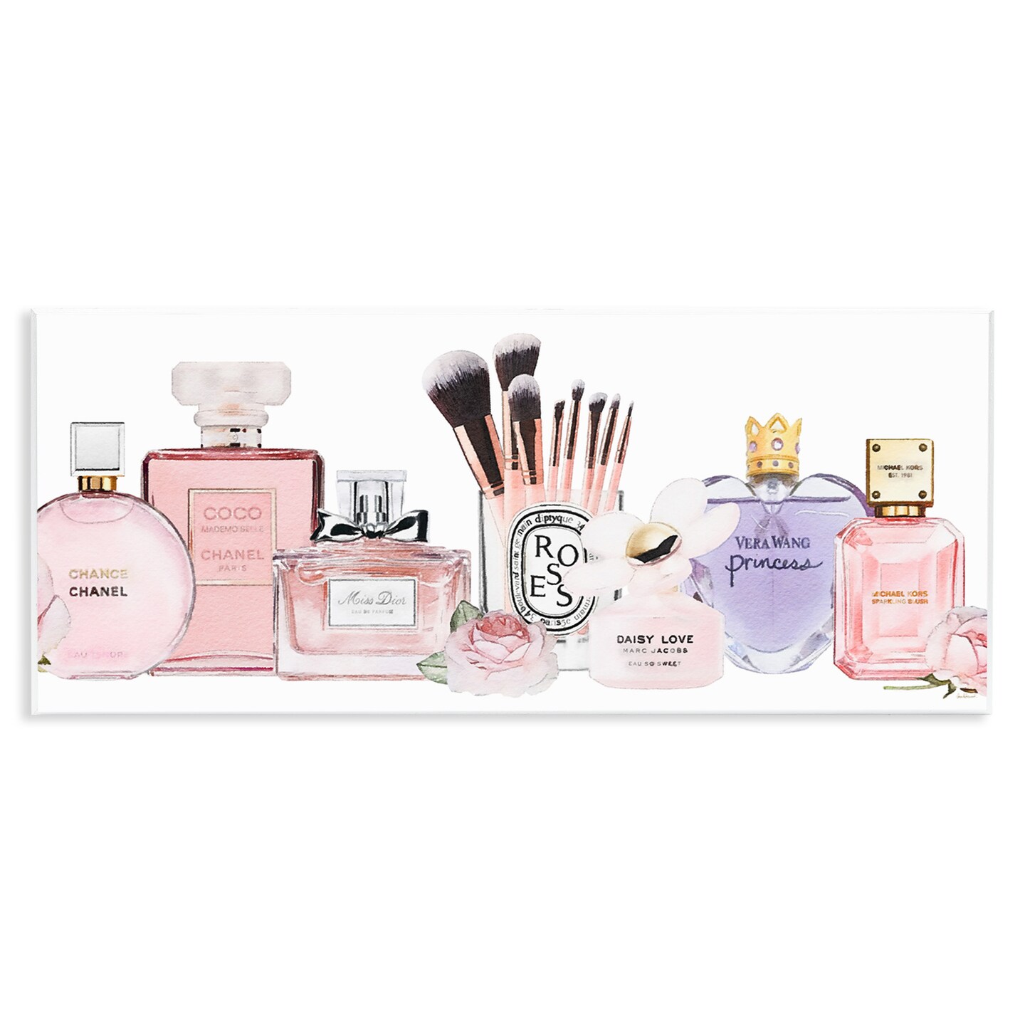 Stupell Industries Fashion Fragrance Glam Accessories Wall Plaque Art