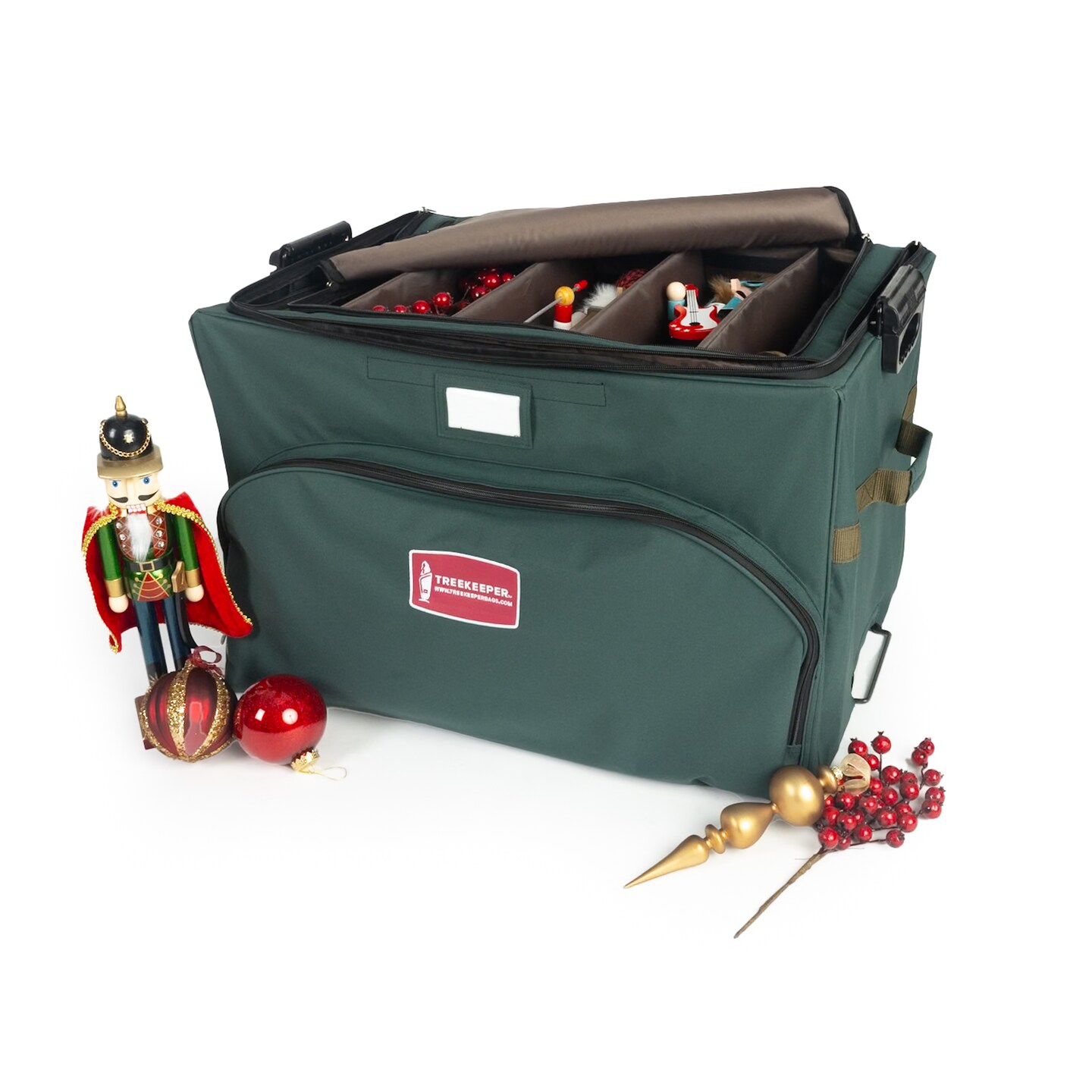 72 (4 in.) Christmas Ornament Storage Box w/ Top Pocket