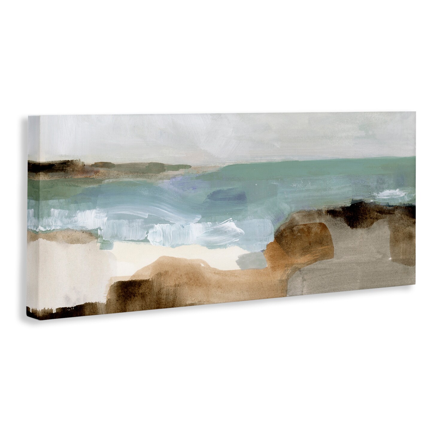 Stupell Industries Abstract Ocean Wave Landscape Canvas Wall Art
