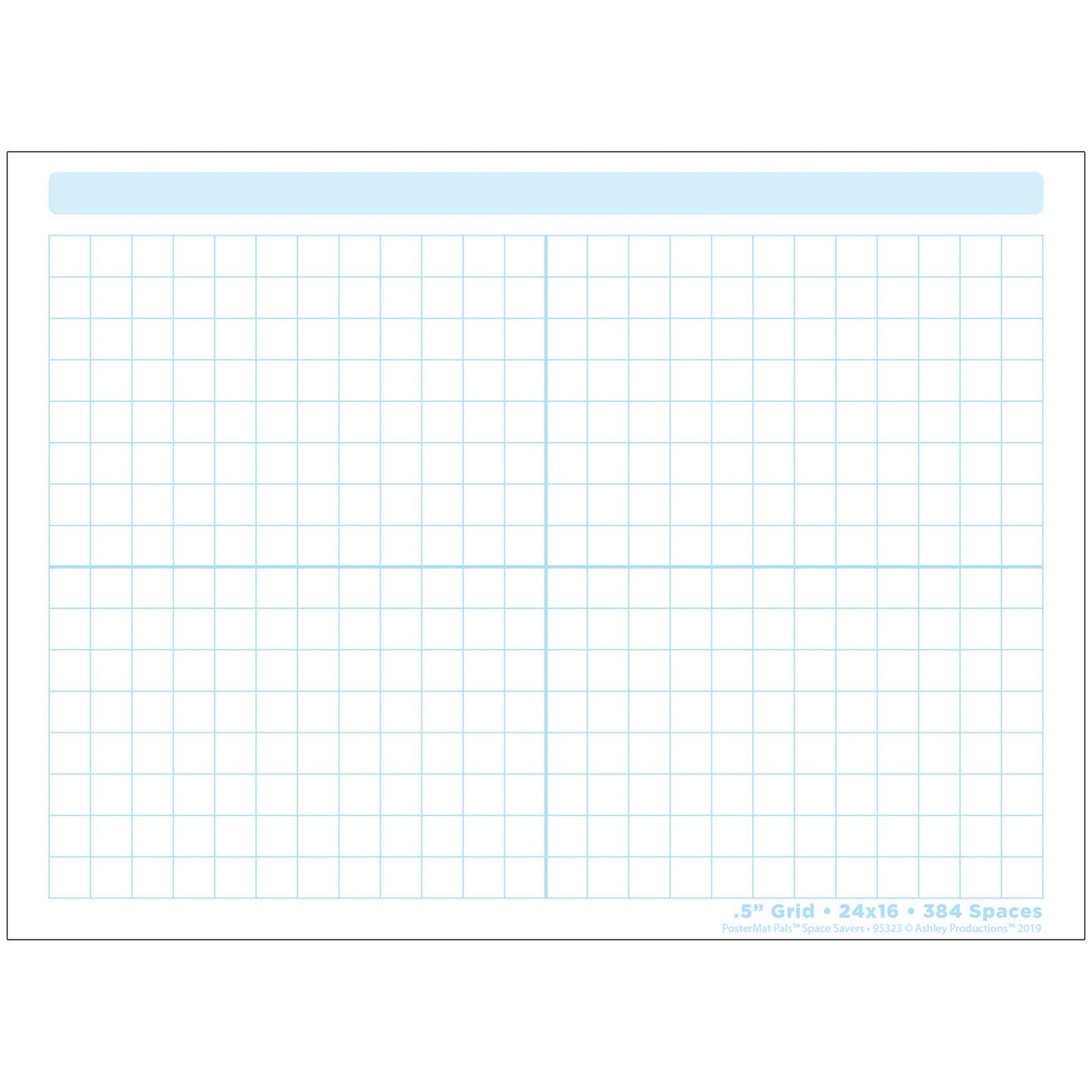 Smart Poly&#xAE; Single Sided PosterMat Pals&#xAE; Space Savers, 1/2&#x22; Grid Blocks, 468 Blocks, 13&#x22; x 9.5&#x22;