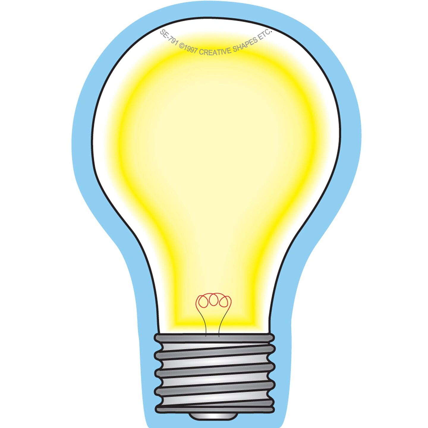 Light Bulb Mini Notepad, 3&#x22; x 3&#x22;, 35 Sheets