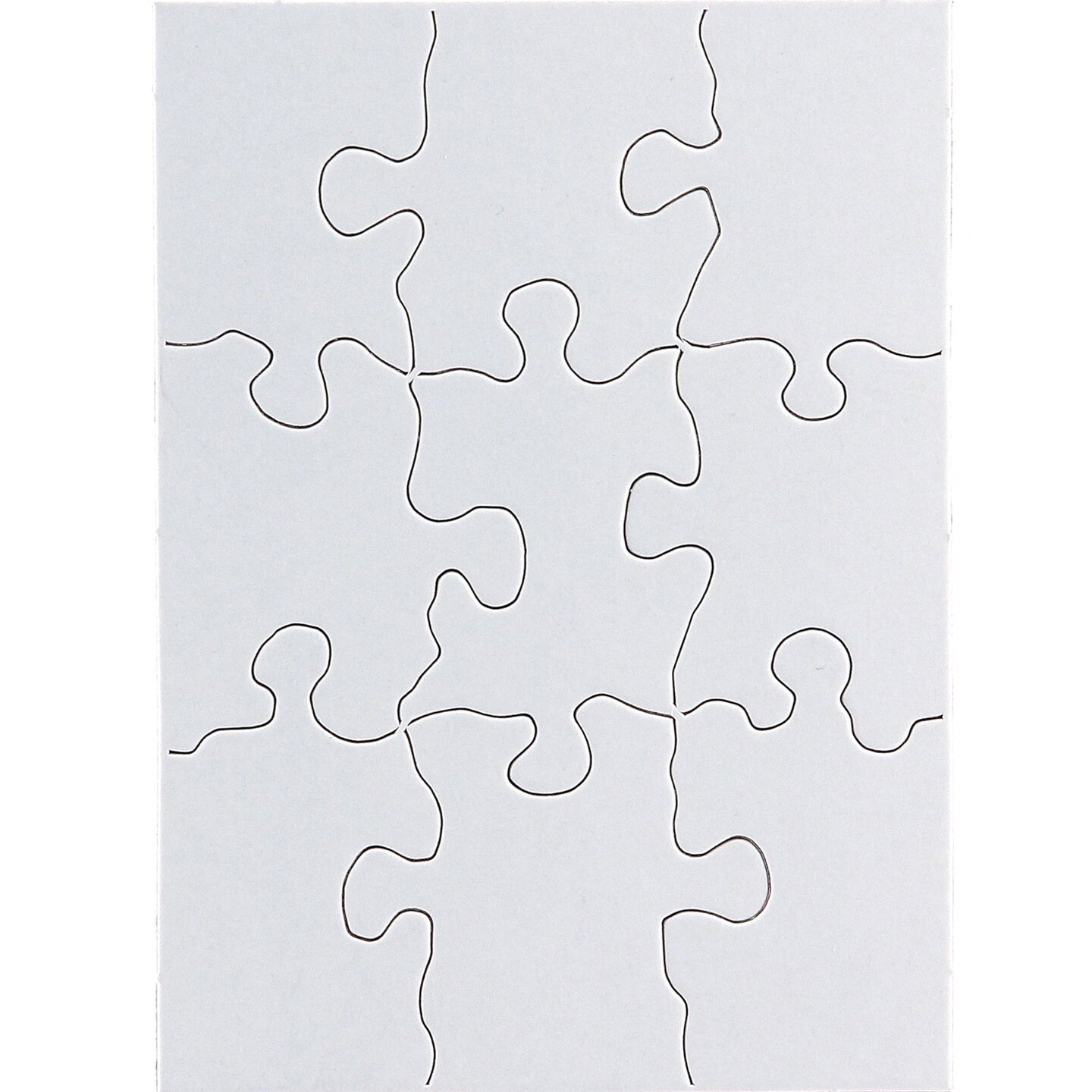 Compoz-A-Puzzle®, 4" x 5-1/2" Rectangle, 9 Pieces, 24 Puzzles