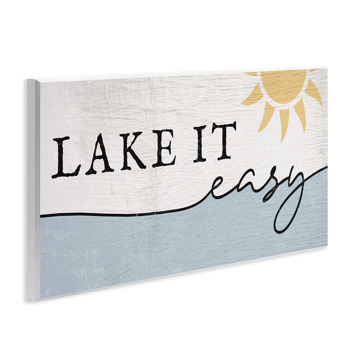 Stupell Industries Nautical Pun Lake It Easy Wall Plaque Art