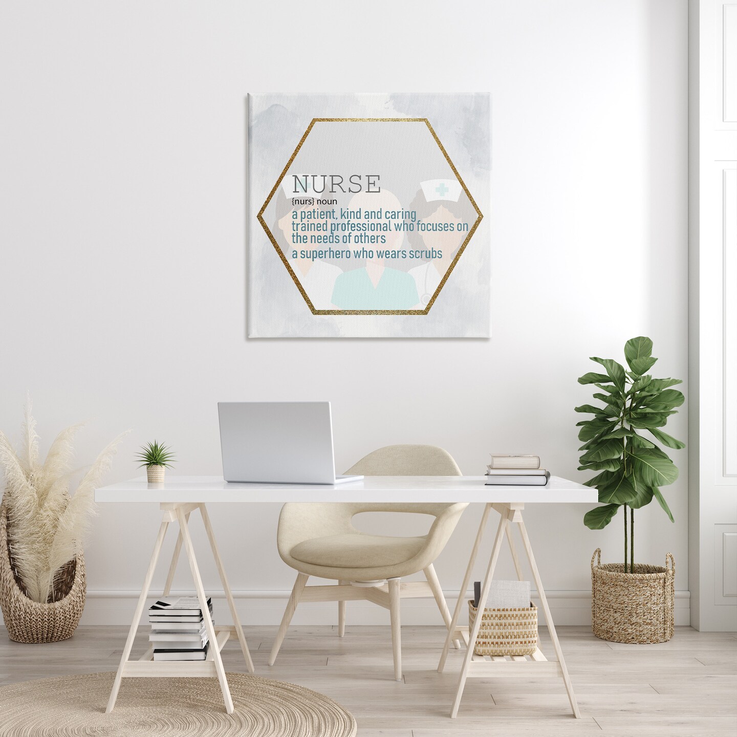 Stupell Industries Nurse Professional Definition Canvas Wall Art