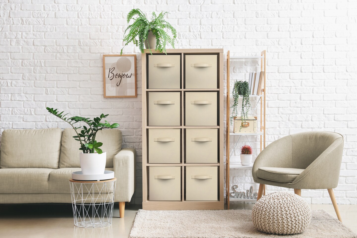 Sorbus 8 Pack 11 Inch Foldable Storage Cubes with Handles- for Organizing Home, Shelves, Nursery, Playroom, Closet and More