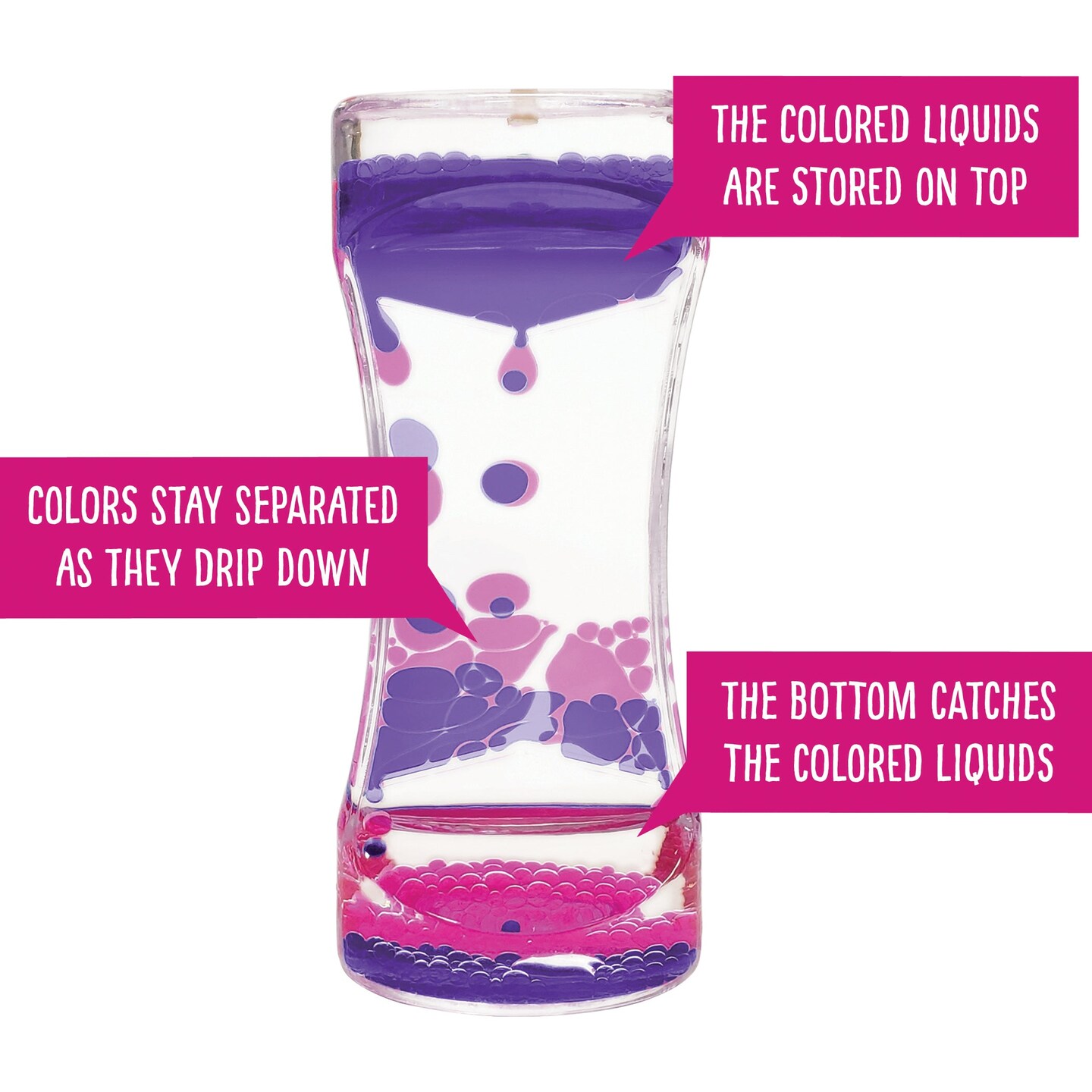 Purple &#x26; Pink Liquid Motion Bubbler