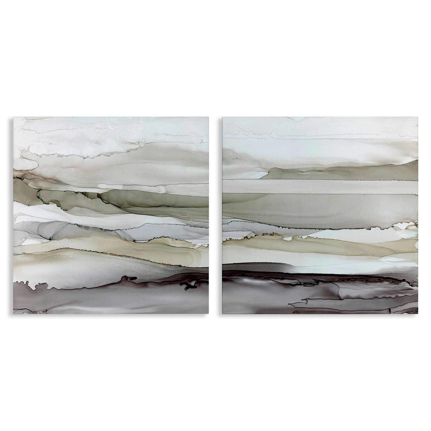 Stupell Industries Abstract Watercolor Wave Interpetation Canvas Wall Art