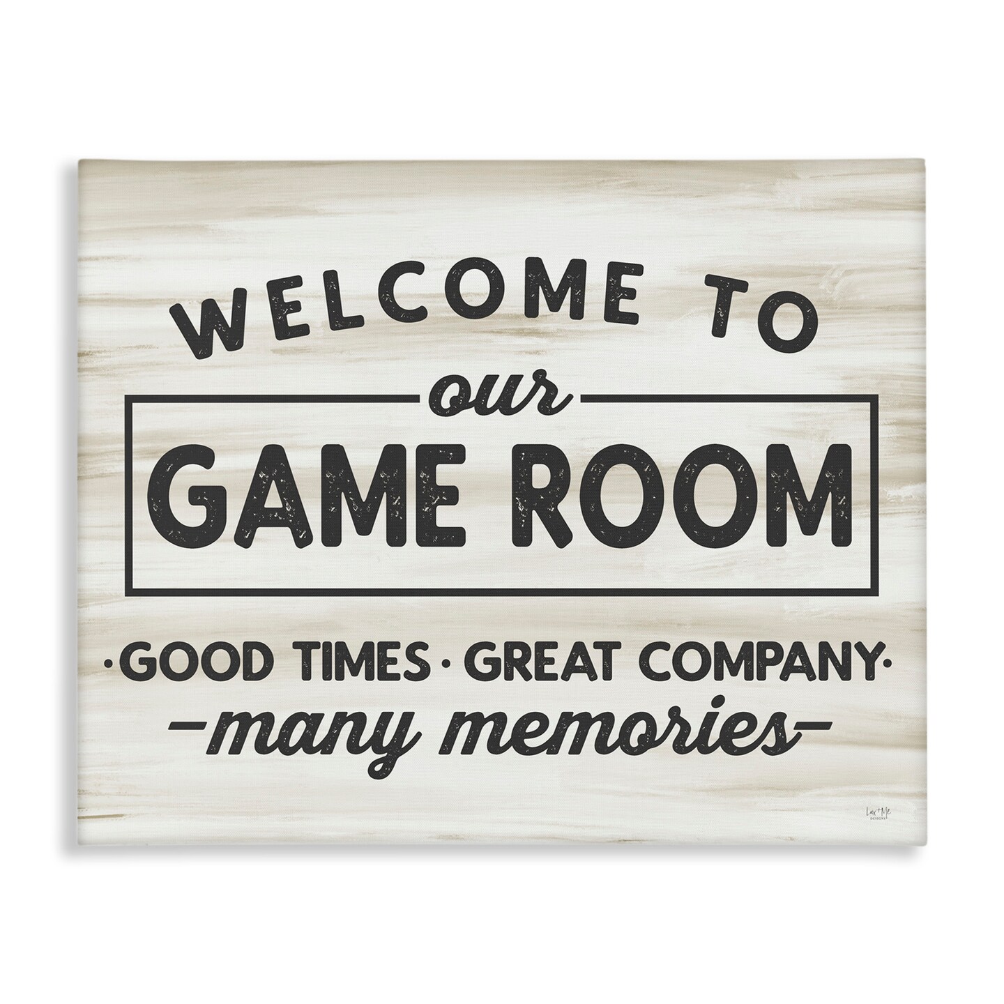 Stupell Industries Welcome To Game Room Canvas Wall Art