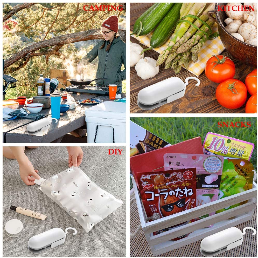 212 Main Vacuum Milex Mini Sealer with 2 in 1 Heat & Cutter Portable Handheld Bag for Plastic & Food Storage Snack Fresh Bag