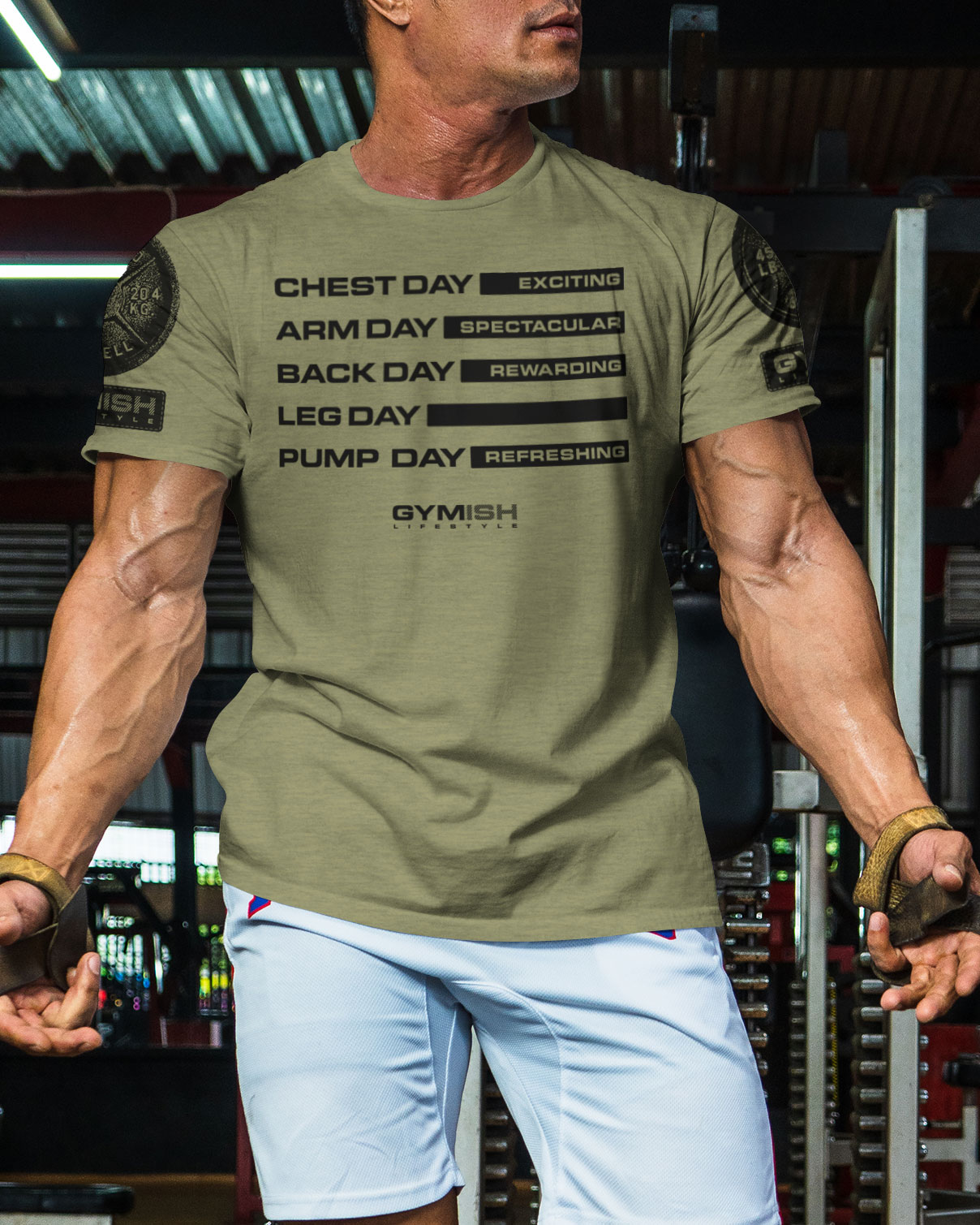 054. Gym Days Leg Day Funny Motivational Workout Gym T-Shirt for Men - image21