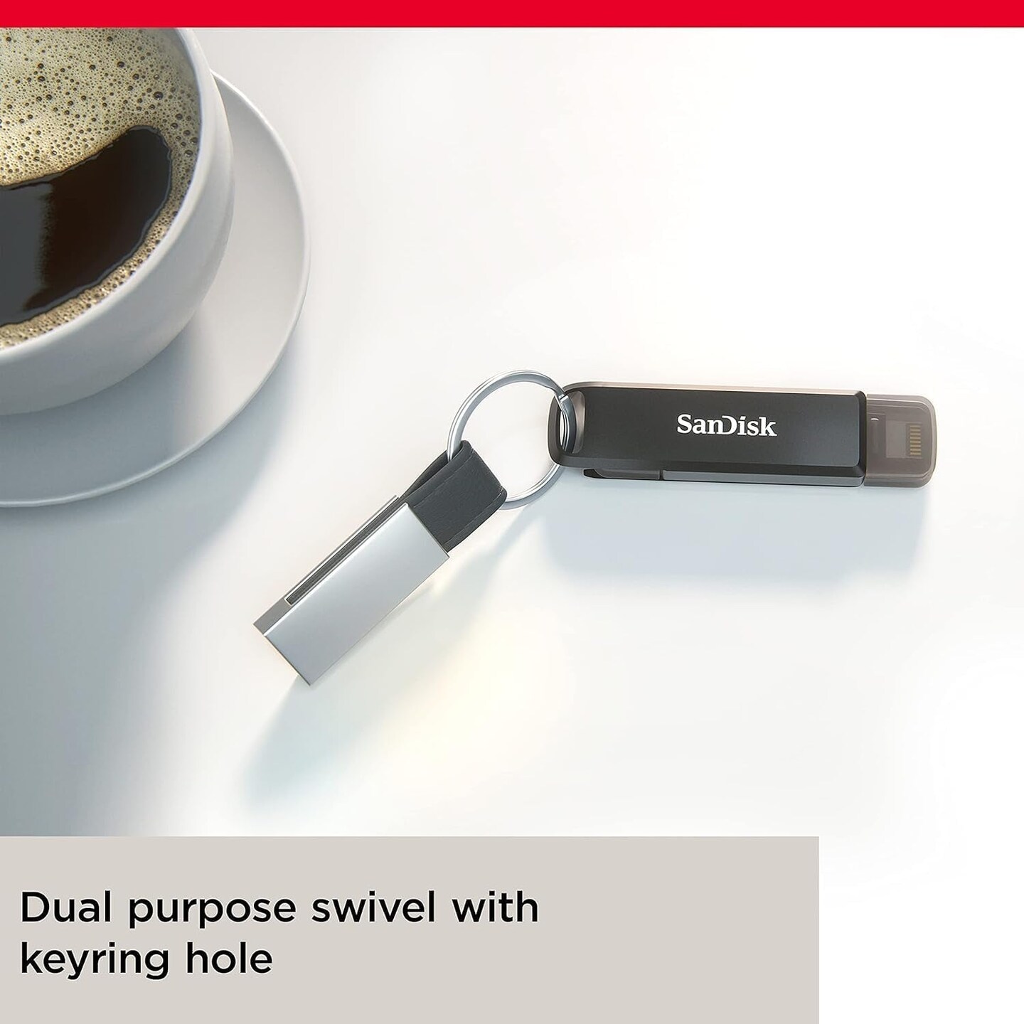 64GB Ixpand Flash Drive Luxe - the 2-In-1 USB for Iphone, Ipad, and Computer - Thumb Drive with Lightning and USB Type-C Connectors &#x2013; SDIX70N-064G-GN6NN