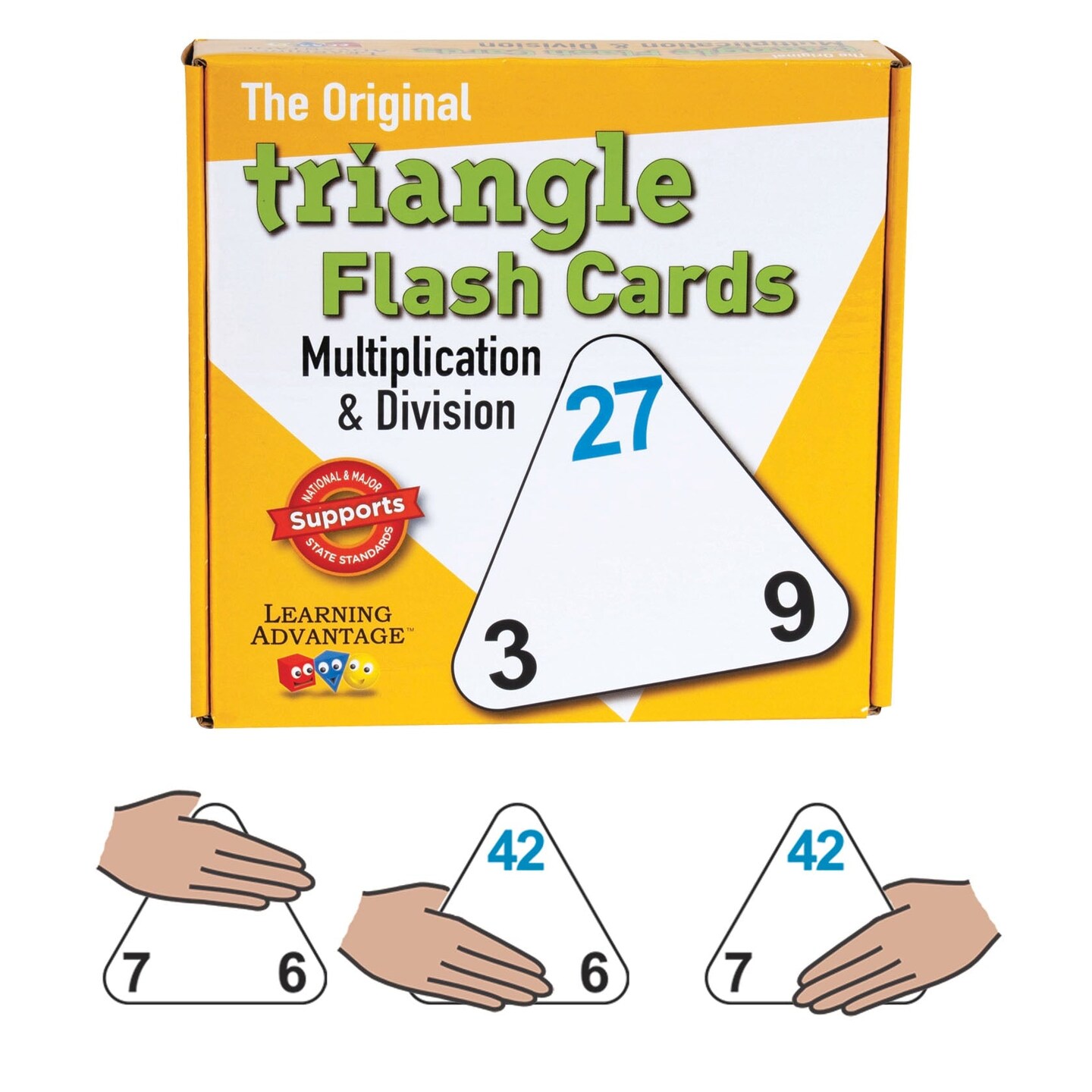 The Original Triangle Flash Cards - Multiplication &#x26; Division - Set of 20